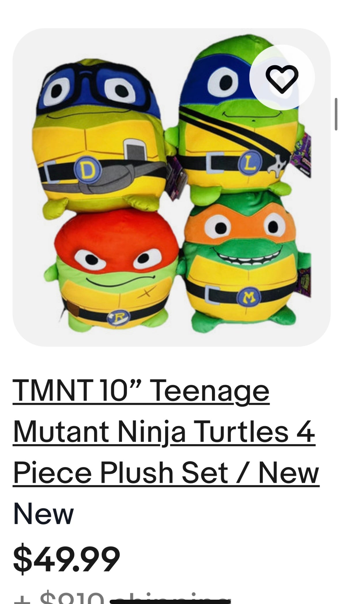 Teenage Mutant Ninja Turtles: Mutant Mayhem Cuutopia Plush Toy