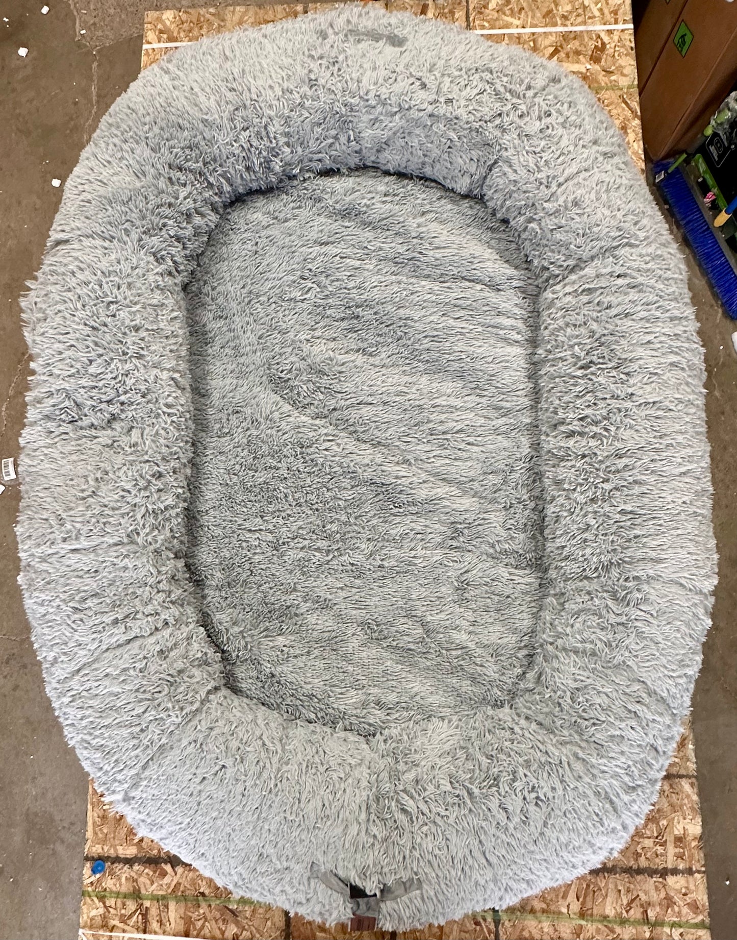 Human Dog Bed for People and Pets, Extra Large - Bean Bag Adult Size Giant Sized for Waterproof and Washable Anti-Slip Grey 74"x50"x12" (Light Grey) (R668)