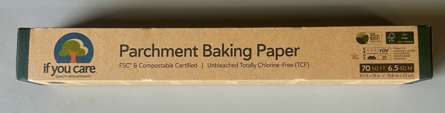If You Care Parchment Baking Paper, Unbleached, 70 Sq Ft, 1 Ct