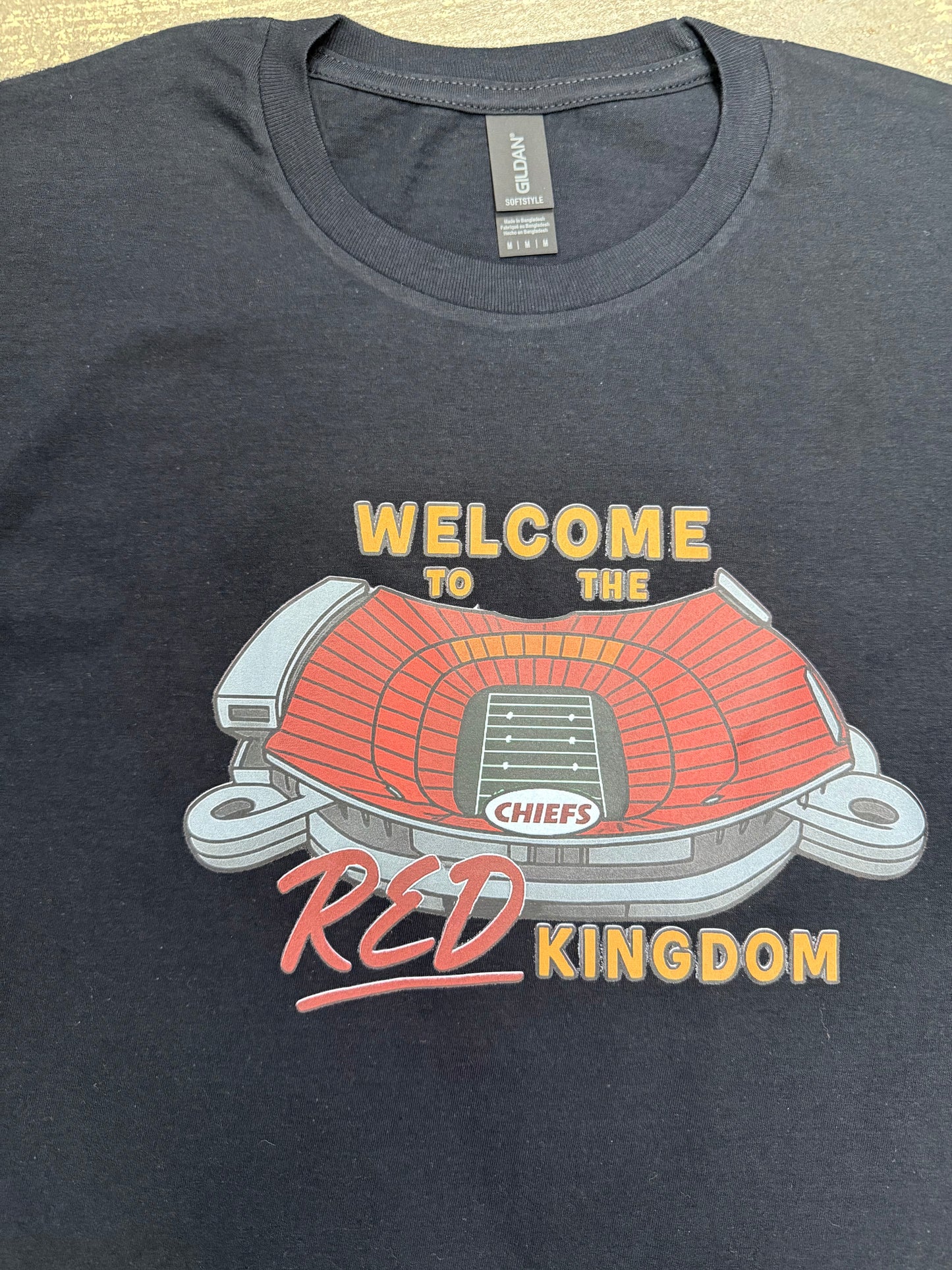 Red Kingdom Crew Sweatshirt with a Free Koozie