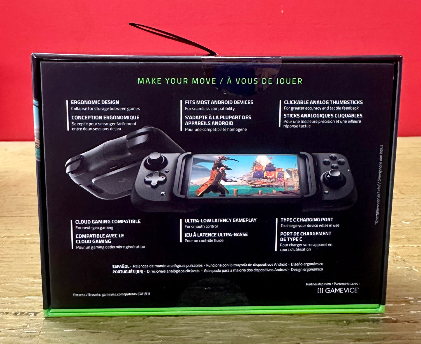 Razer Kishi for Android (Xbox Edition), Generation 1