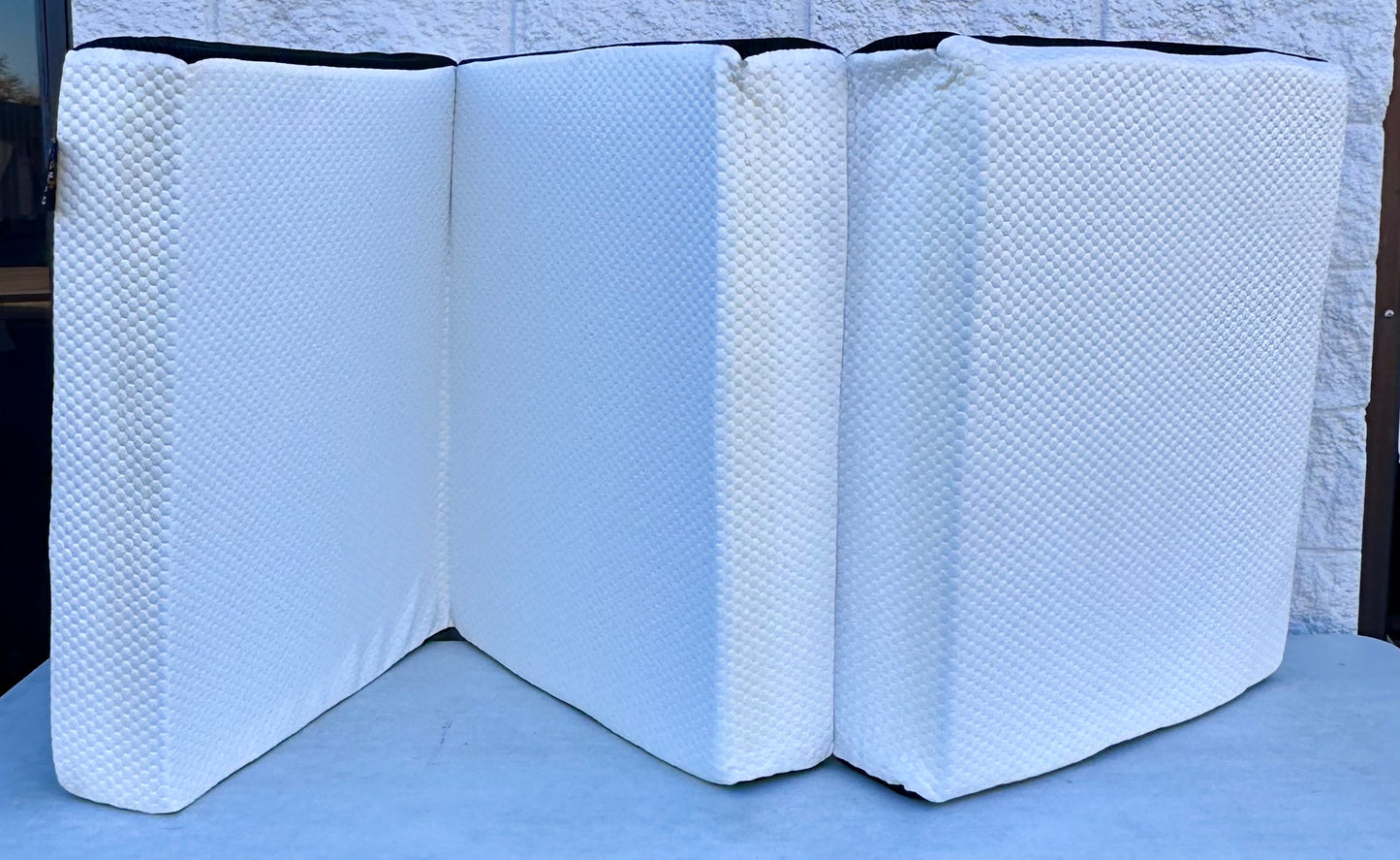 6" Cot Size Tri-Fold Memory Foam Folding Mattress, Washable Cover, Cooling Mattress Pad for Guest, Single Bed, Camping, and Guest Bed - 75"x31"x6" (B1144)