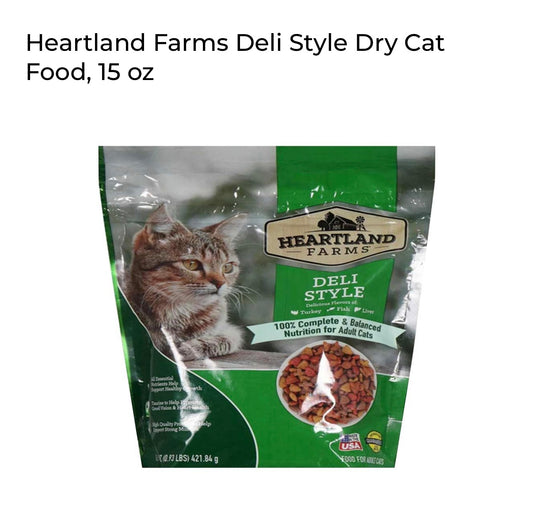 3 packages Heartland Farm Deli Style Adult Cats 15oz