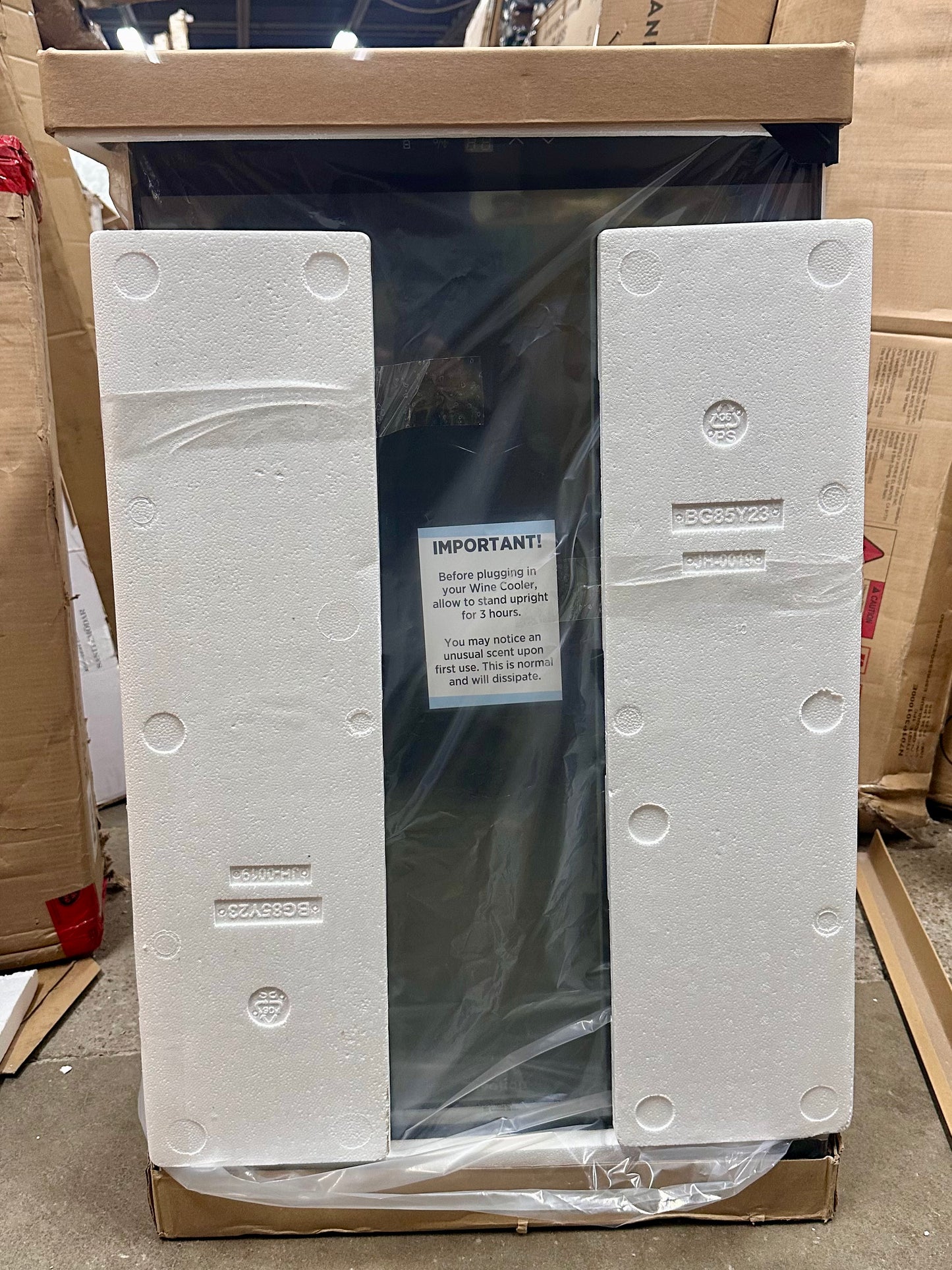 Ivation 34 Bottle Compressor Wine Cooler Refrigerator w/Lock, Large Freestanding Wine Cellar For Red, White, Champagne or Sparkling Wine, 41f-64f Digital Temperature Control, Glass Door, Black (R718)