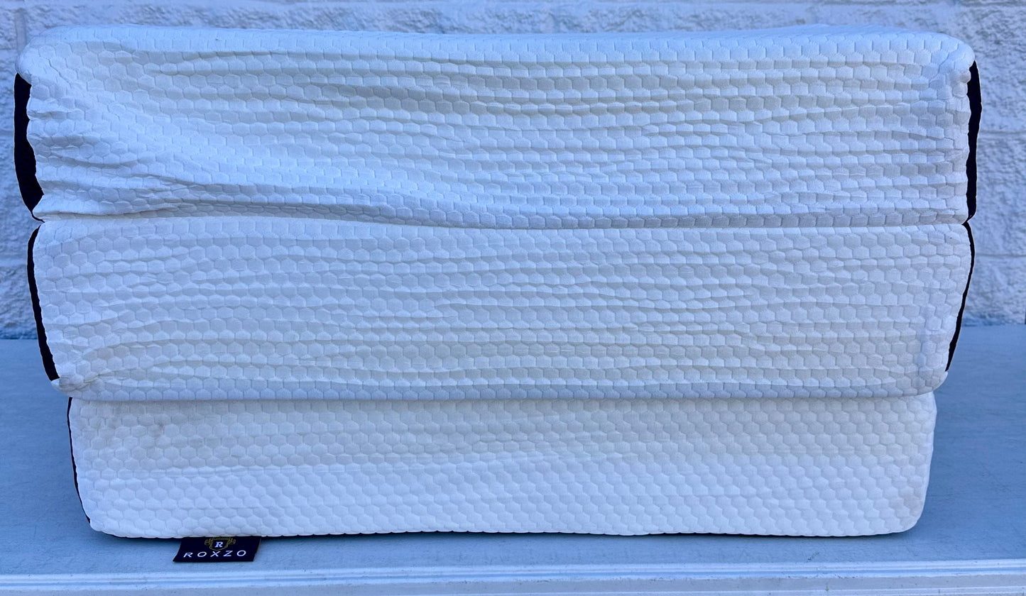 6" Cot Size Tri-Fold Memory Foam Folding Mattress, Washable Cover, Cooling Mattress Pad for Guest, Single Bed, Camping, and Guest Bed - 75"x31"x6" (B1144)