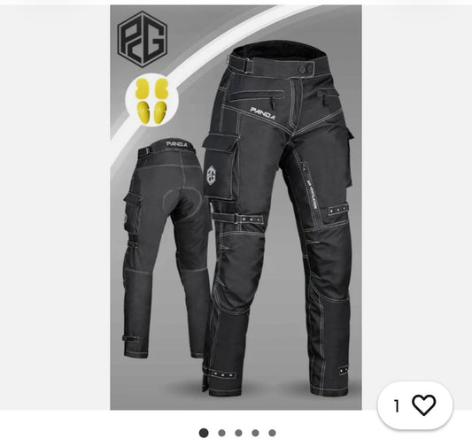 Panda Cycle Gear “Nitro” Women’s Motorcycle Pants  Model: PCG-1922, (Size Large)