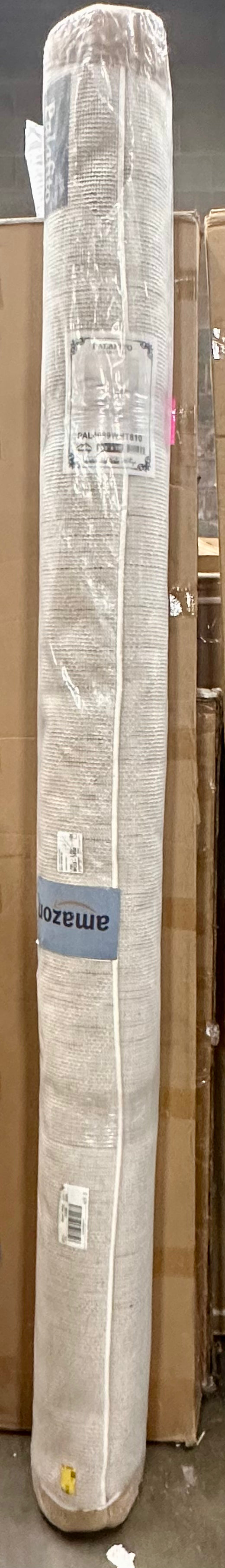 Antep Rugs Palafito Geometric Shag Diamond High-Low Pile Textured Indoor Area Rug (White, 7'10" x 10') (L1139)