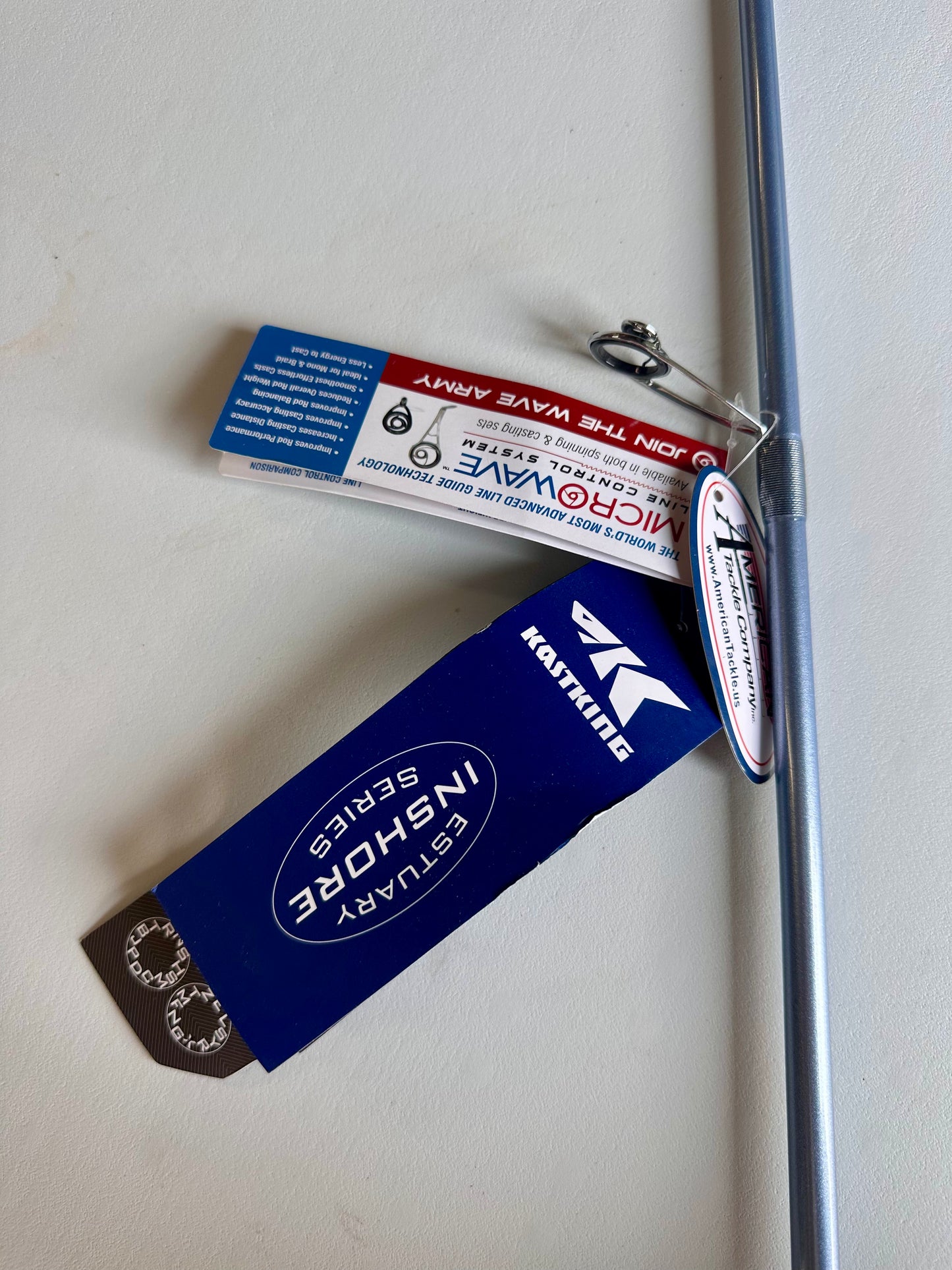 New - KastKing Estuary Inshore Saltwater Fishing Rod Featuring American Tackle Microwave Air Guides, IM7 Toray Carbon Blanks, Nano Resin Technology (W406)