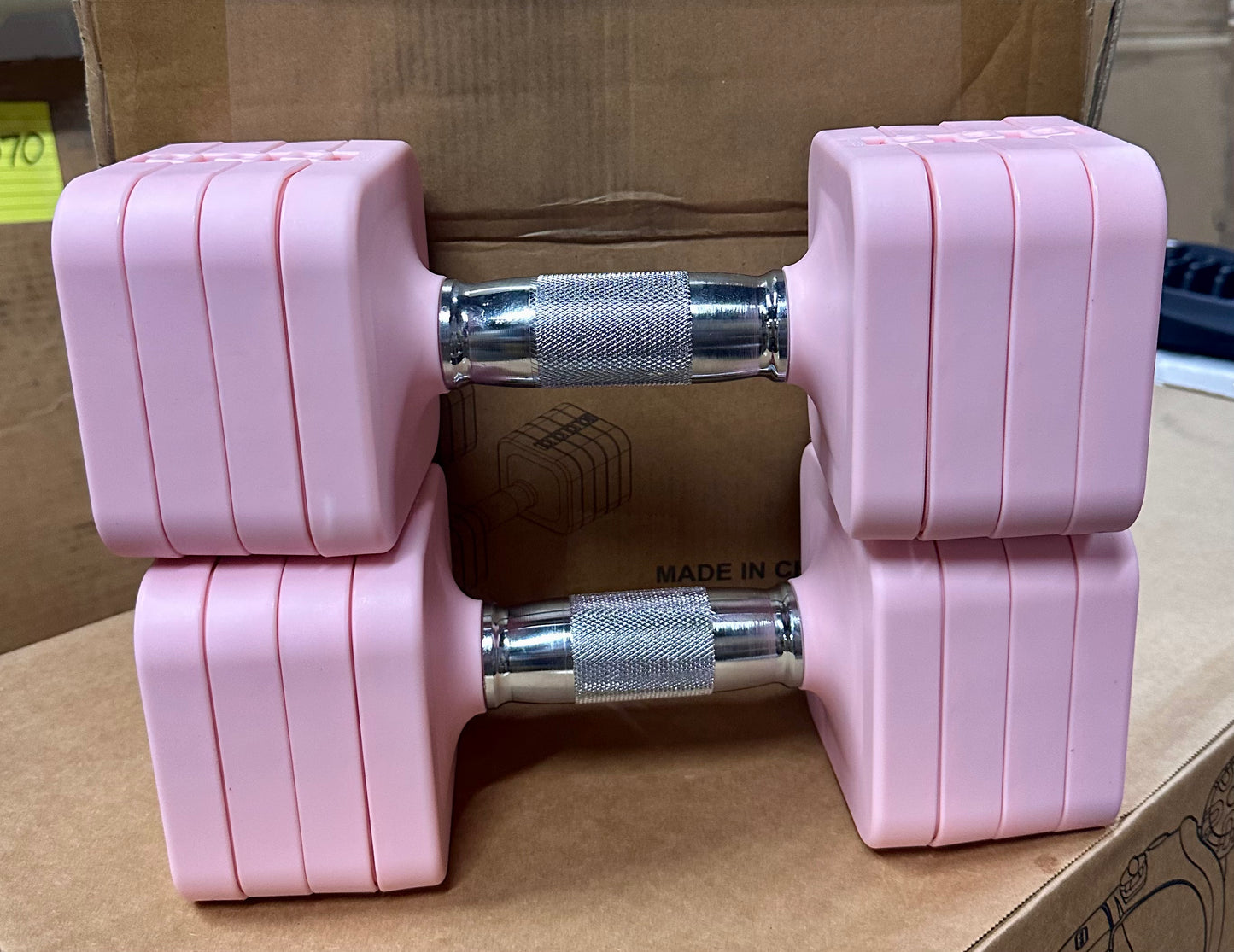 50LB Adjustable Dumbbell Set, Free Weights Set, Adjust Dumbbell Weight Sets for Home Gym Workout, Strength Training (W532)