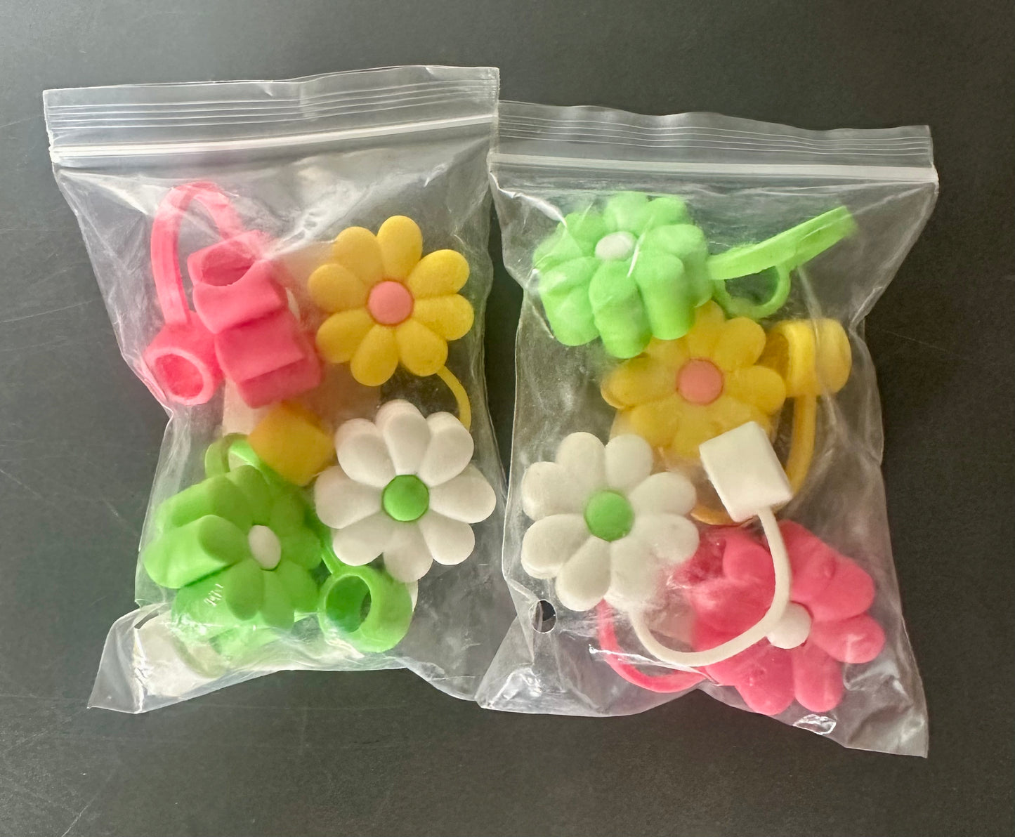 Straw Covers for Stanley Tumblers, Flower Straw Toppers, Silicone Straw Cover Caps for Stanley Tumbler Cup, Dust-proof, Spill-proof