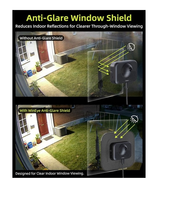 WinEye Window Security Camera, Indoor Window Mounted Camera,  Outdoor Home Security, 2.5K F1.0 Lens, Glare‑Free Through Glass, AI Motion & Person Detection, WiFi 6, No Subscription