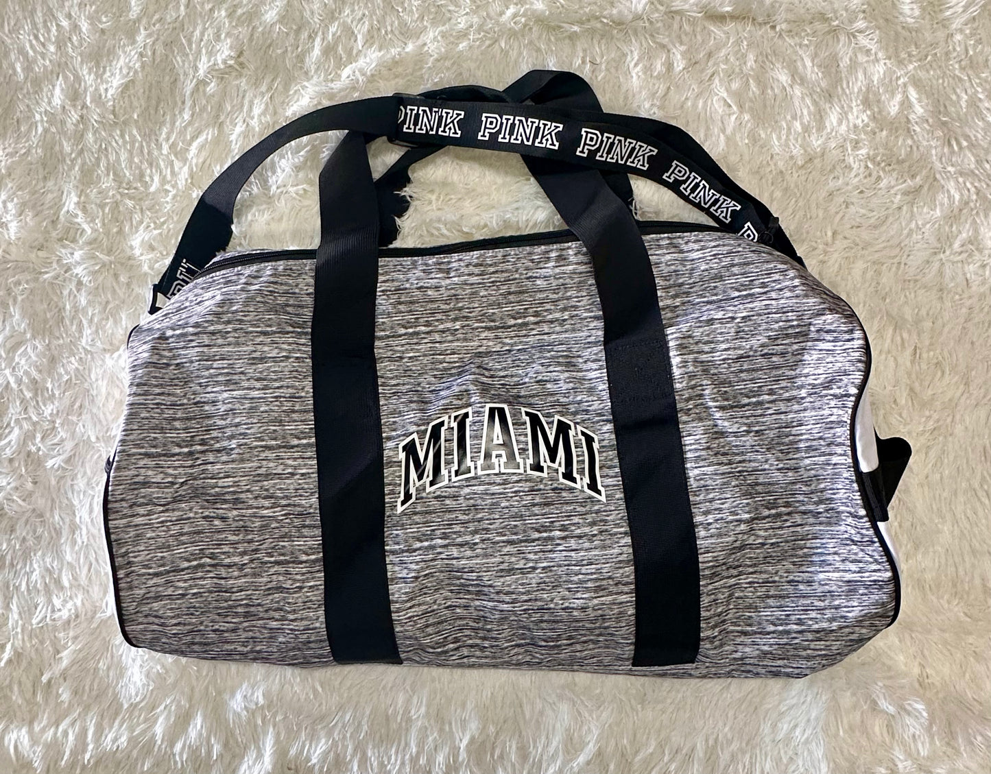 Victoria's Secret Pink Special Edition “MIAMI”Gray Marl Duffle Bag