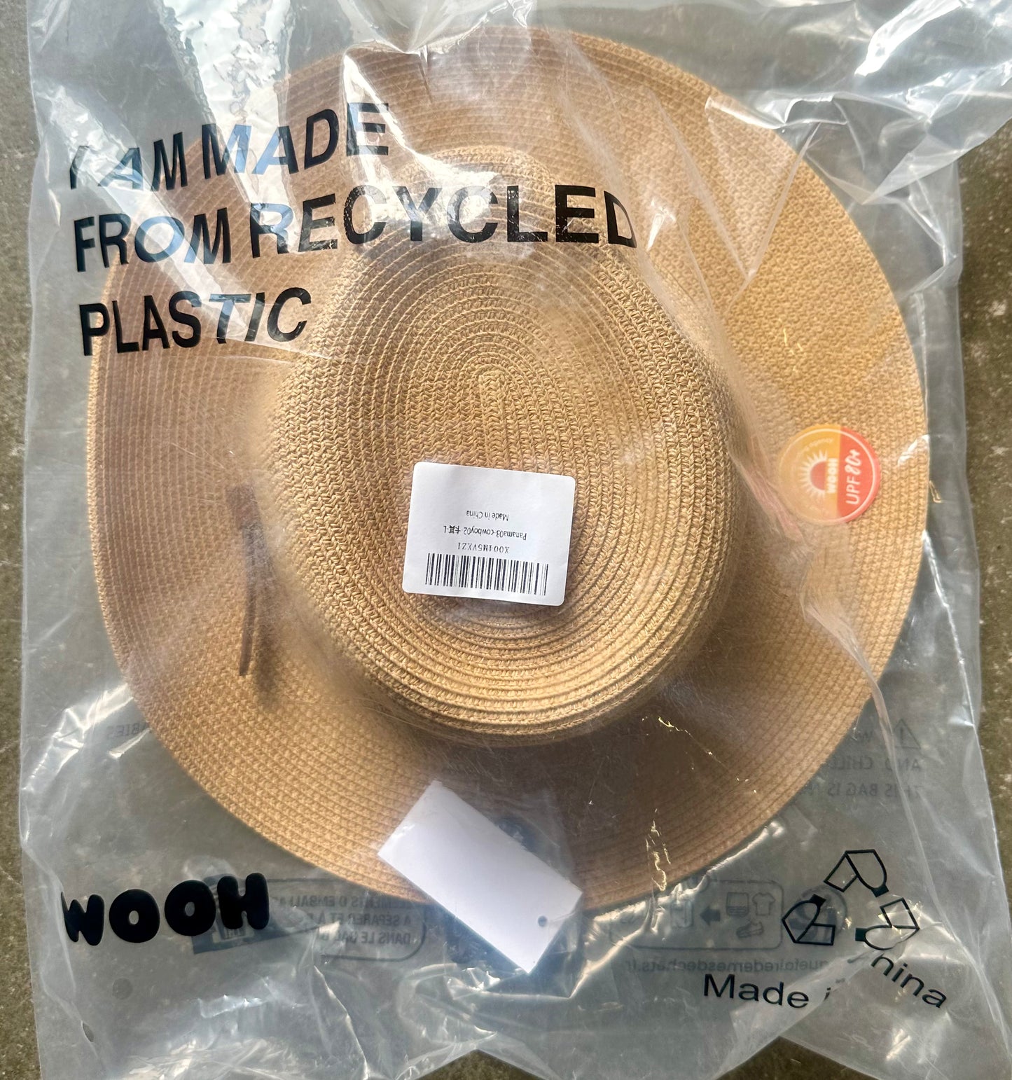 WOOH Summer Straw Hats for Women, Beach Hats for Women Foldable,Panama Wide Brim Hat for Garden,Premium Package UPF80+