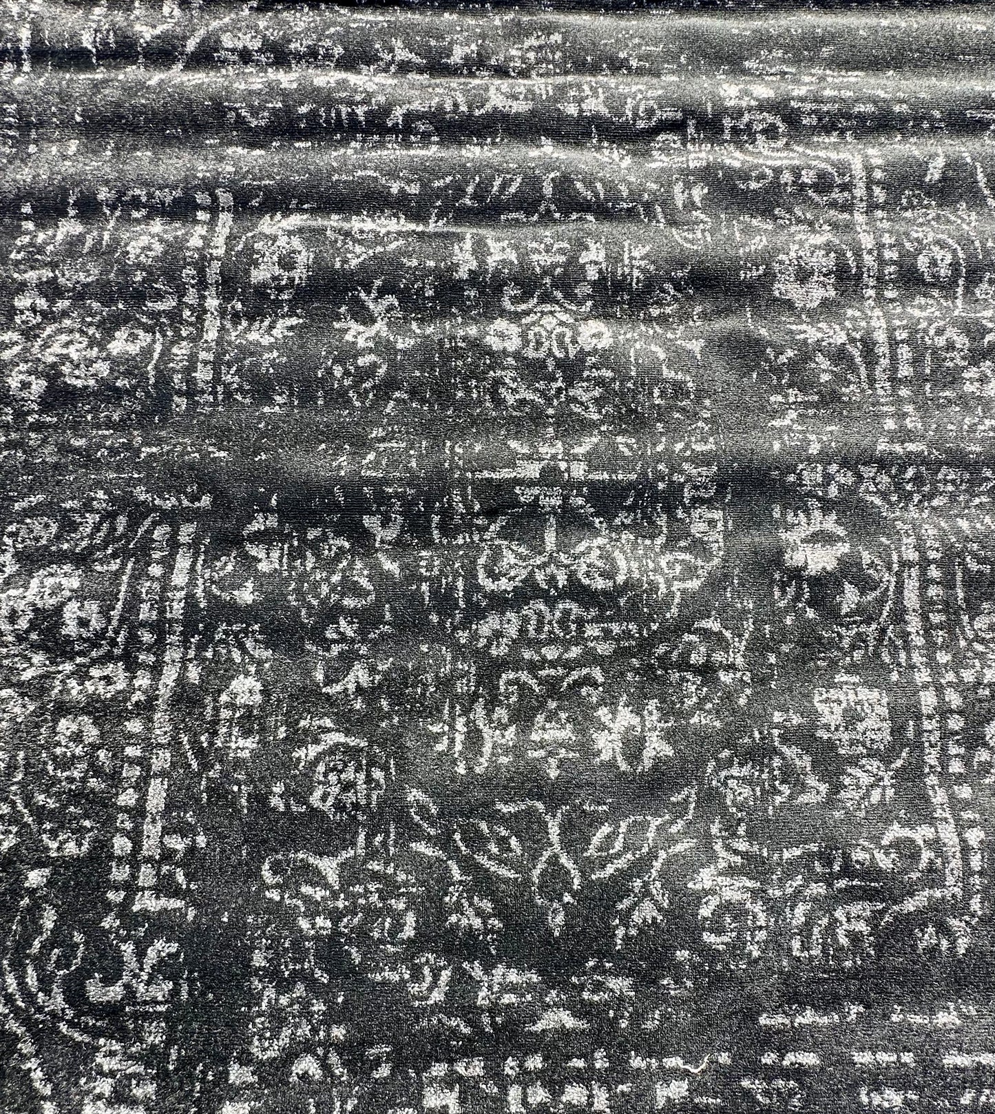 nuLOOM Arlena Vintage Traditional Area Rug - 7'6" x 9'6" Area Rug Modern/Contemporary Black/Grey Rugs for Living Room Bedroom Dining Room Kitchen (L1060)