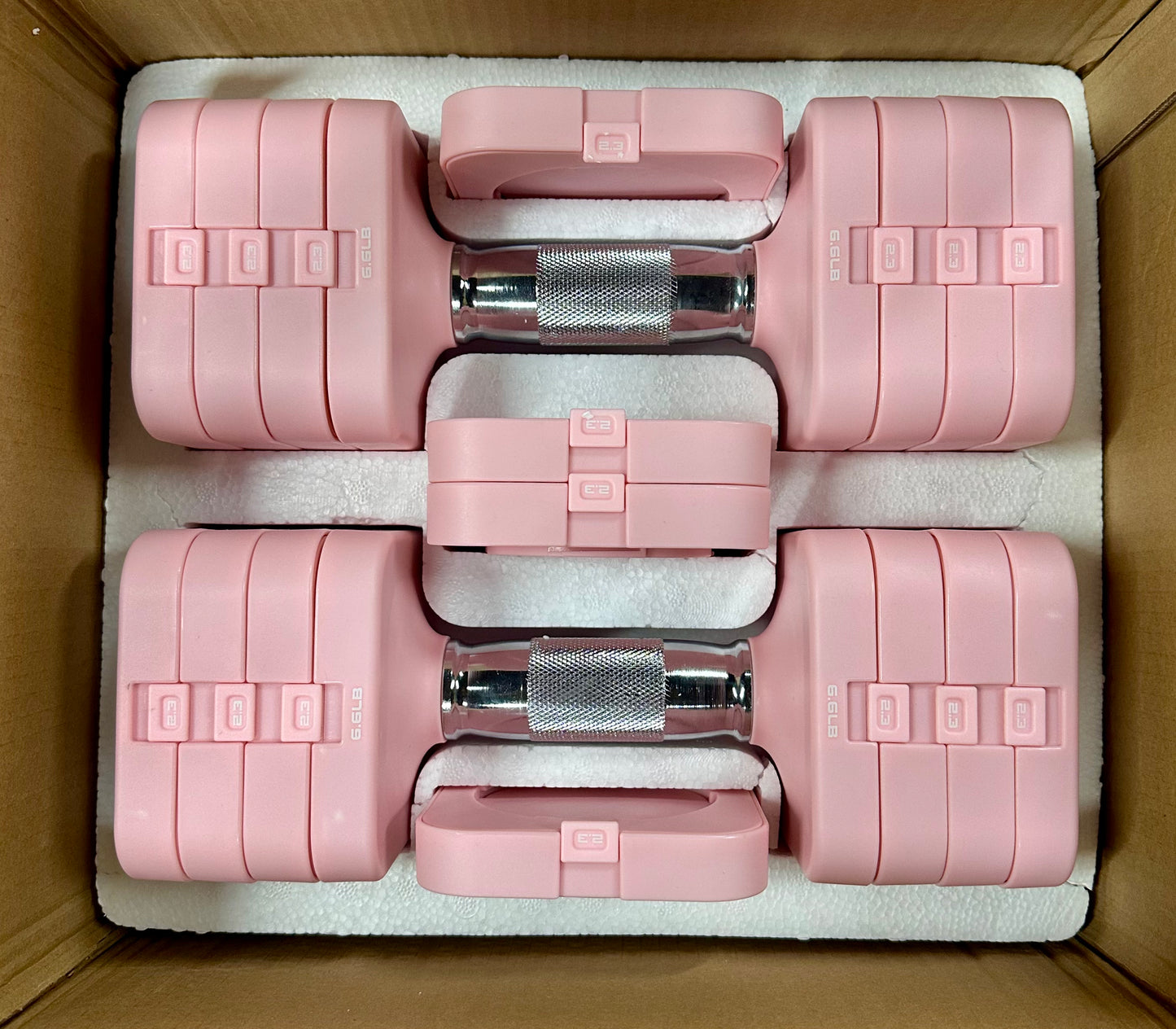 50LB Adjustable Dumbbell Set, Free Weights Set, Adjust Dumbbell Weight Sets for Home Gym Workout, Strength Training (W532)