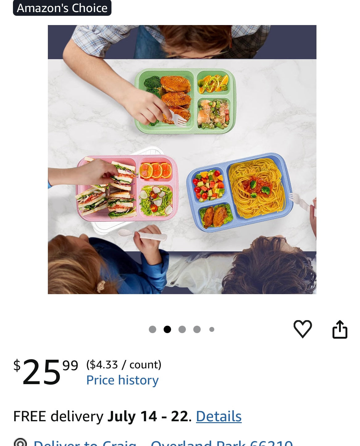 TAOUNOA 4 Pack Bento Lunch Box with Cute Knife, Spoon, Fork Set, Wheat Straw Lunch Box Containers, Reusable Divided Lunch Containers for Kids, Adults, Work, Travel