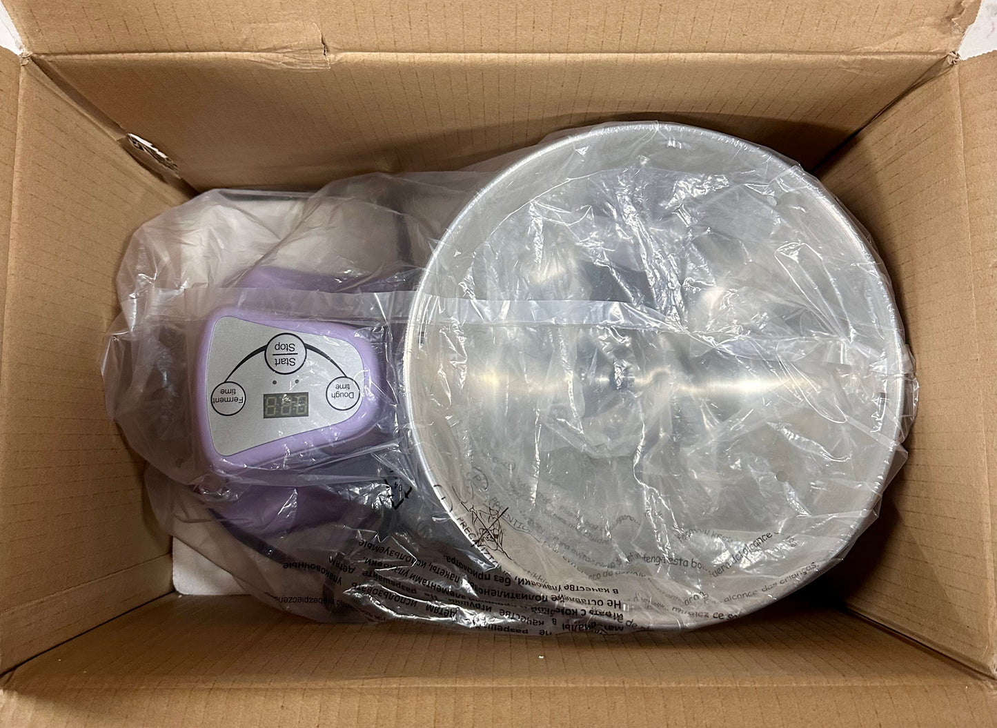 Dough Mixer with Fermentation Function for Home Kitchen, Smart Touch Panel, 5 QT 230W Multifunctional Dough Machine with Kneading Knife for Pasta, Baking, Cakes, Cookies, Mixing (Purple) (R851)