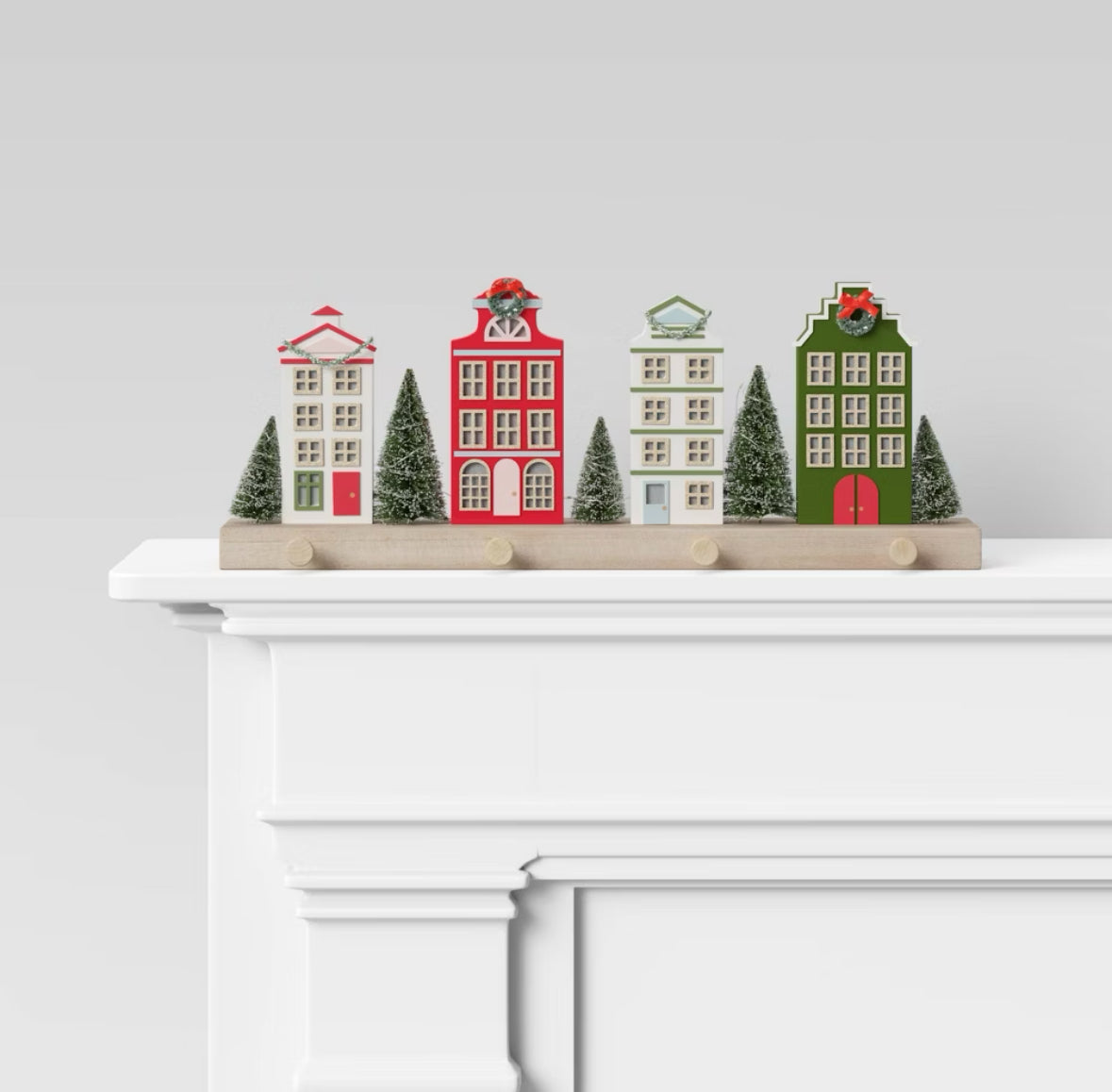Lit Village Stocking Holder