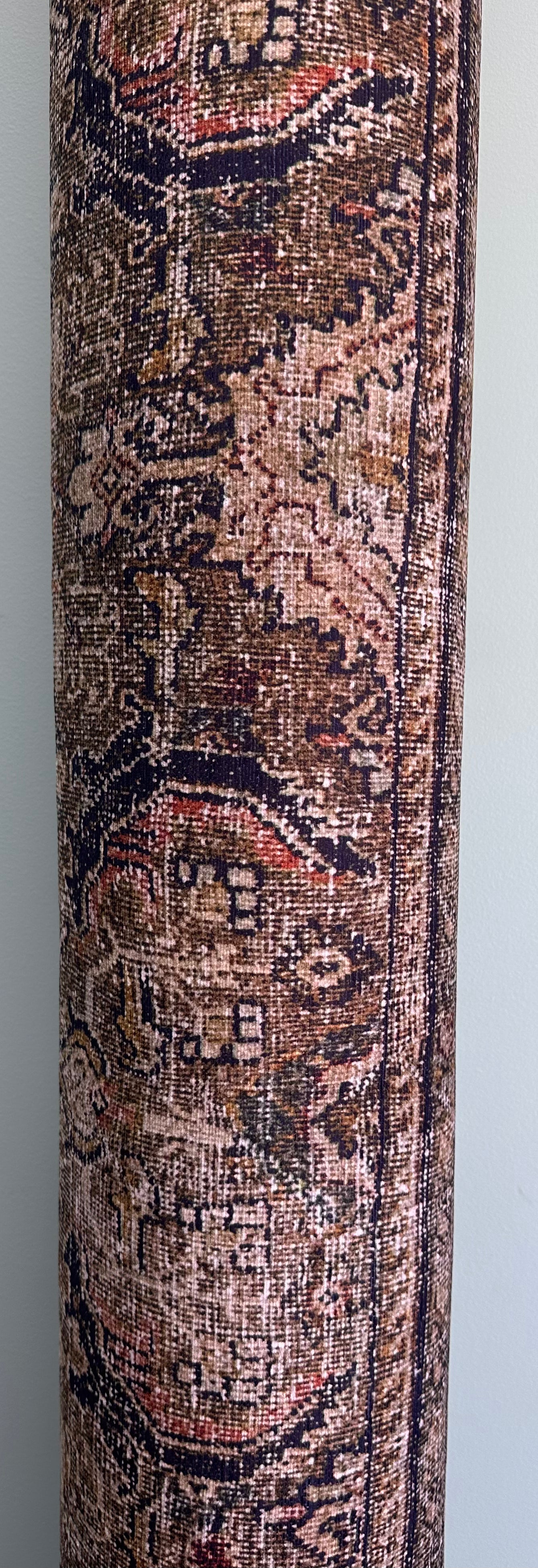 Loloi Layla Collection LAY-03 Olive/Charcoal 7'-6" x 9'-6" .13" Thick Area Rug, Soft, Durable, Vintage Inspired, Distressed, Low Pile, Non-Shedding, Easy Clean, Printed, Living Room Rug (L1106)