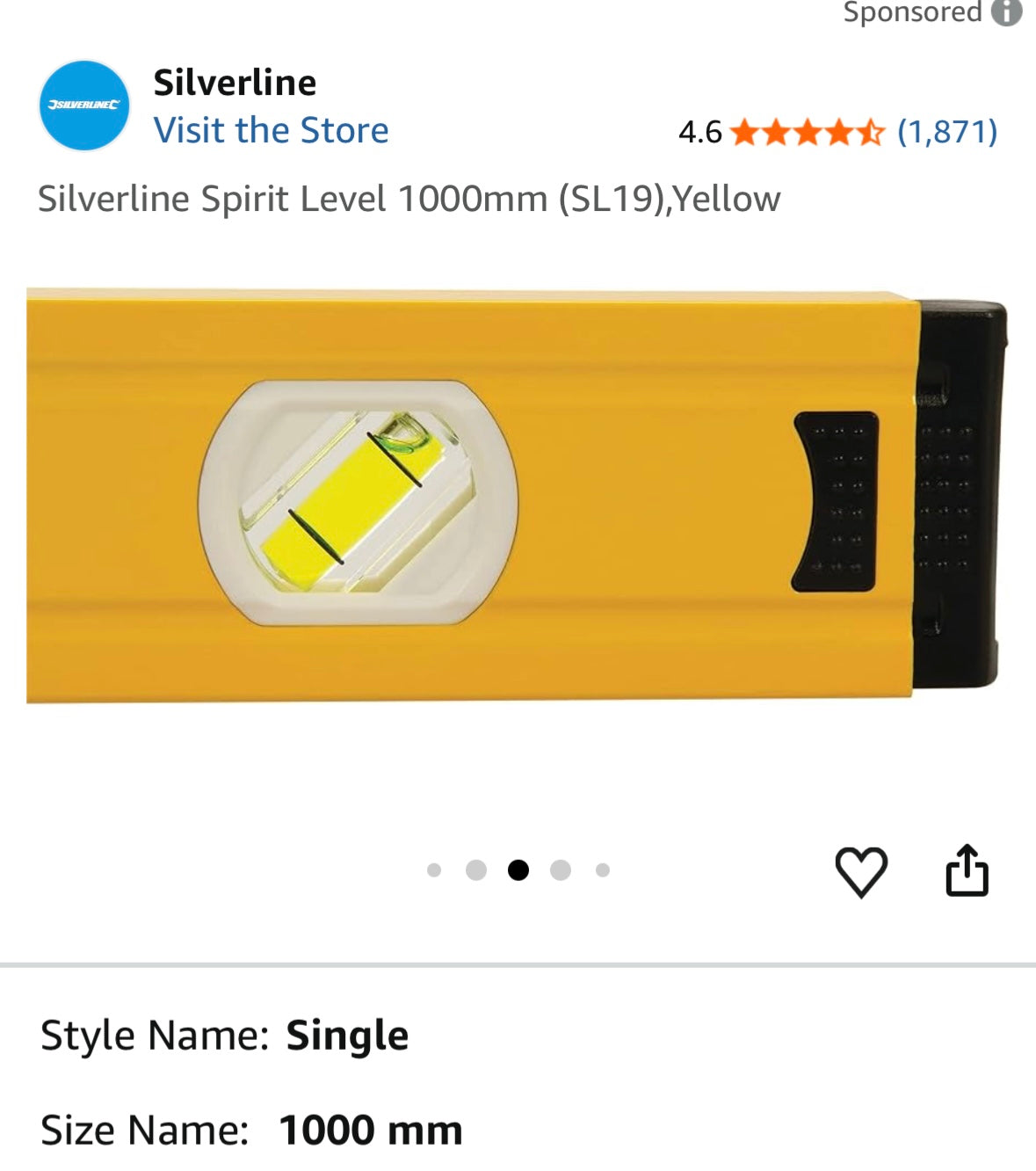 48” Magnetic Spirit Level with 45°/90°/180°Bubble Vials, Aluminum Spirit Level, Shockproof End Cap, for Construction
