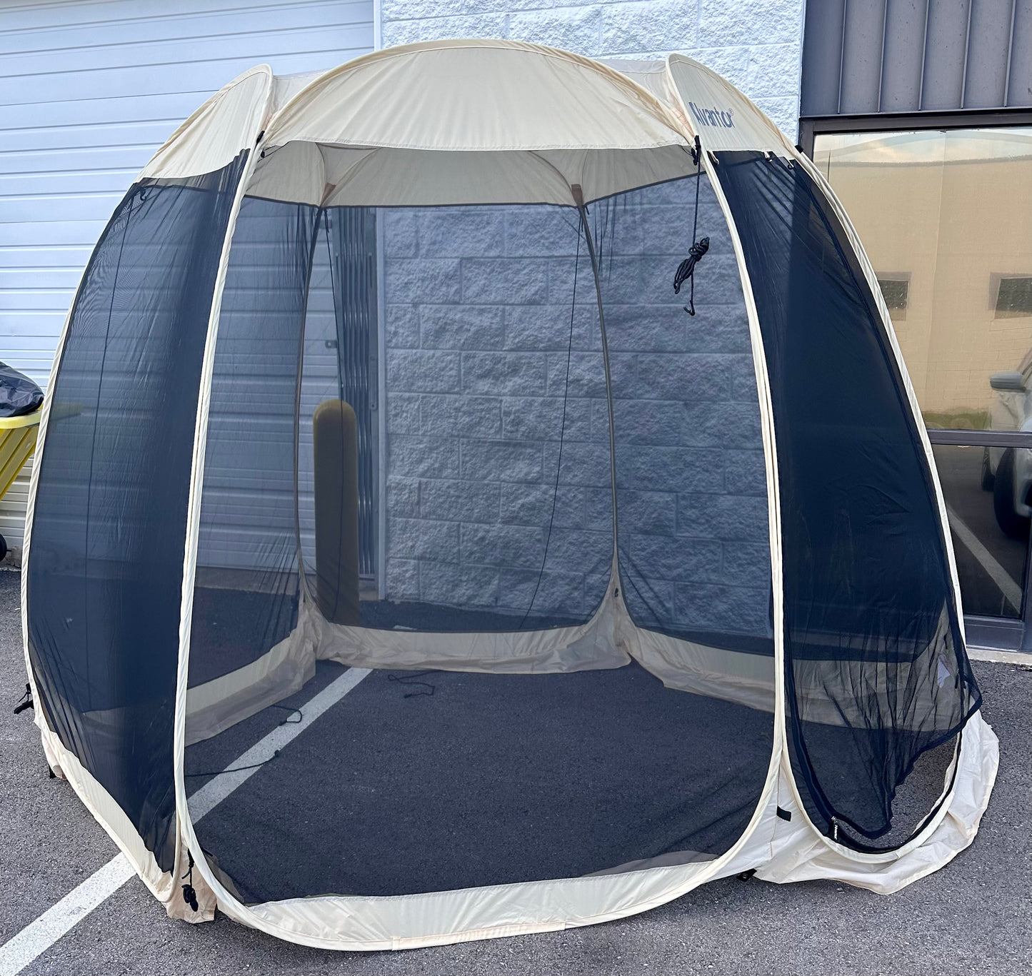 Alvantor Screen House Gazebo, 10’ x 10’ Pop Up Igloo Screened Canopy Tent with Mosquito Netting Sides, Instant UV Resistant Sun Shelter for Garden, Patio, Backyard (G895)