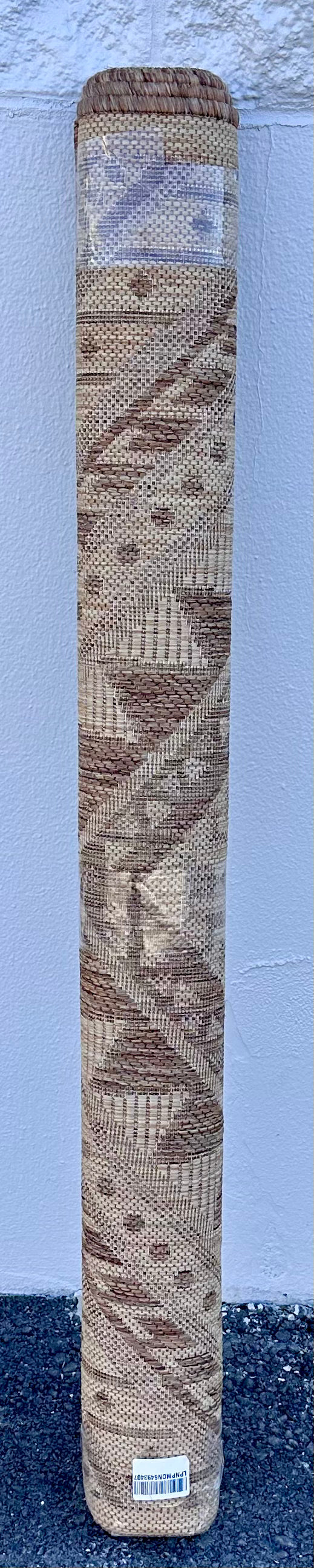 4' x 6' Outdoor Performance Area Rug, Stain Resistant, Weather Resistant, High Traffic, Patio, Balcony, Outside, Landry Brown (L1050)