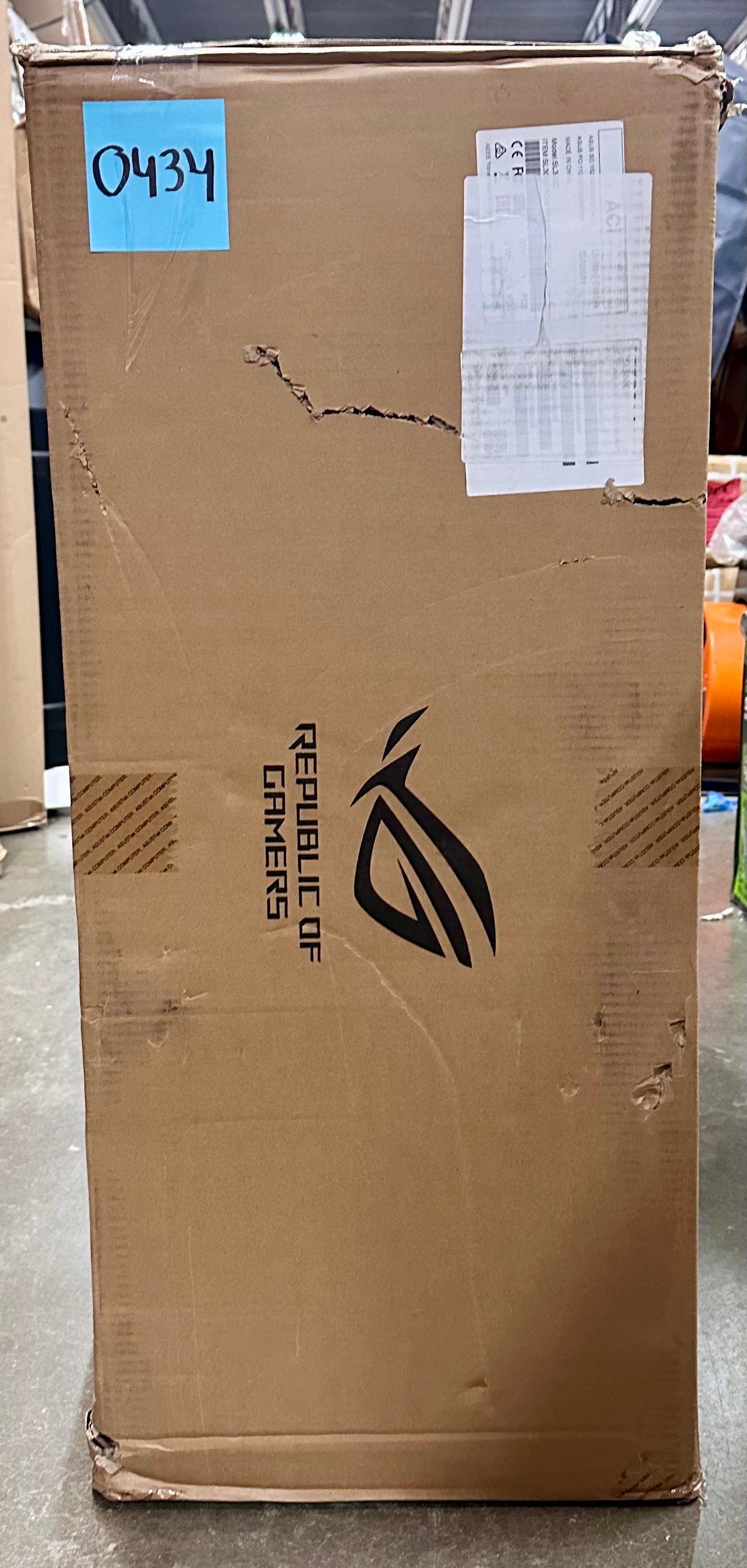 ASUS ROG SL300C ROG Chariot RGB Gaming Chair, Memory Foam Lumbar Support, 4D Adjustable Armrest, Reclining Backrest, Breathable Leatherette Material, Durable PU Casters, Integrated Aura RGB Lighting (O434)