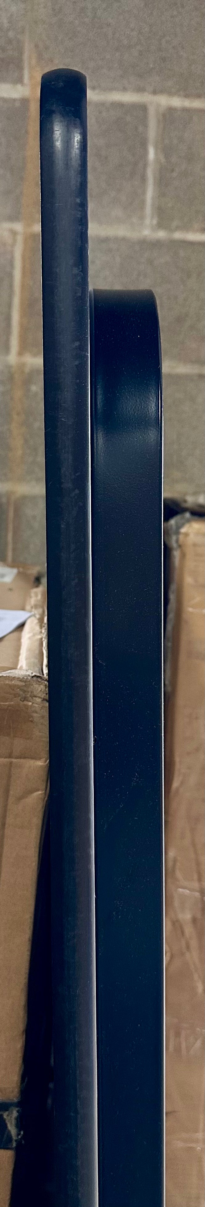 Correll 24"x72" Folding Seminar, Training or Classroom Table, Gray Granite Thermal Fused Laminate, Maximum Leg Room, Black Steel Frame, Made in The USA, Seats 3 (G887)