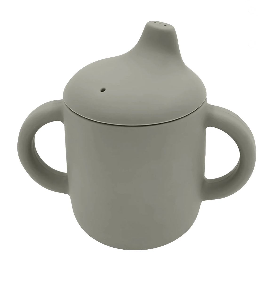 Silicone Sippy Cups for Baby, 6 oz, 6+ Months, Soft Spout and 100% Leak-Proof Design, Platinum Silicone