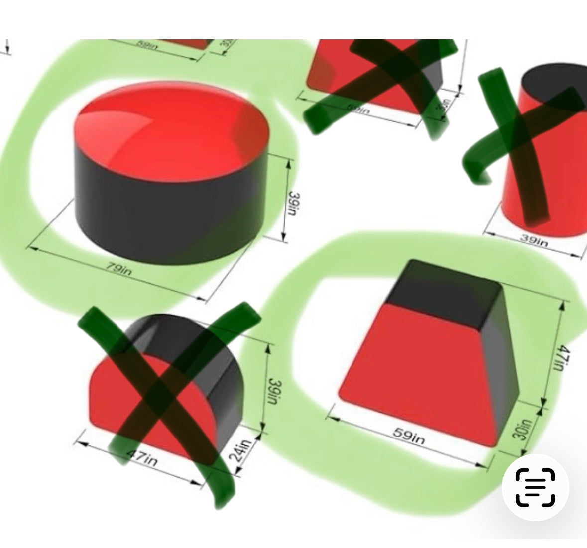 Giant Inflatable Air Bunker Set, Paintball, Airsoft, Laser tag, Nerf (W634)