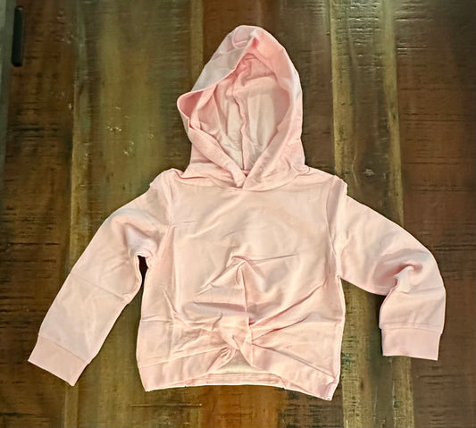 Girls 2 Piece Fashion Twist Front Tracksuit, Long Sleeve Hoodie Sweatshirt Sweatpants (Size Youth X-Small)