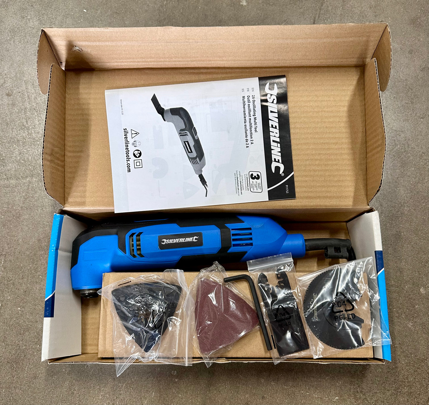 Silverline 2A Oscillating Multi-Tool, Corded, **NEW IN BOX