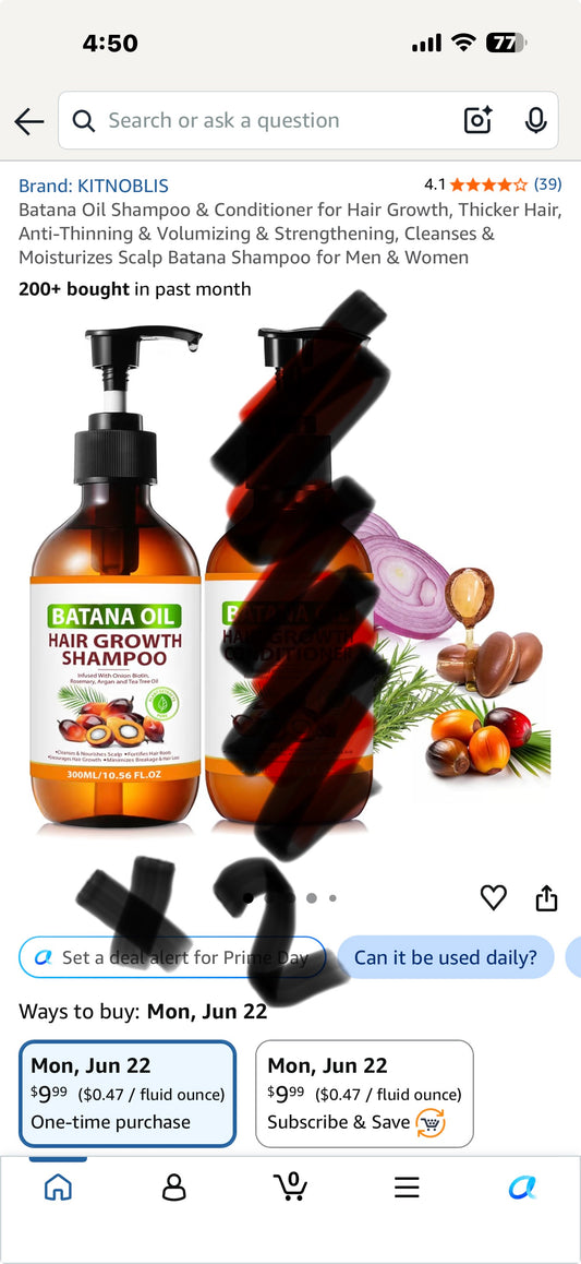 2-Pack Batana Oil Shampoo