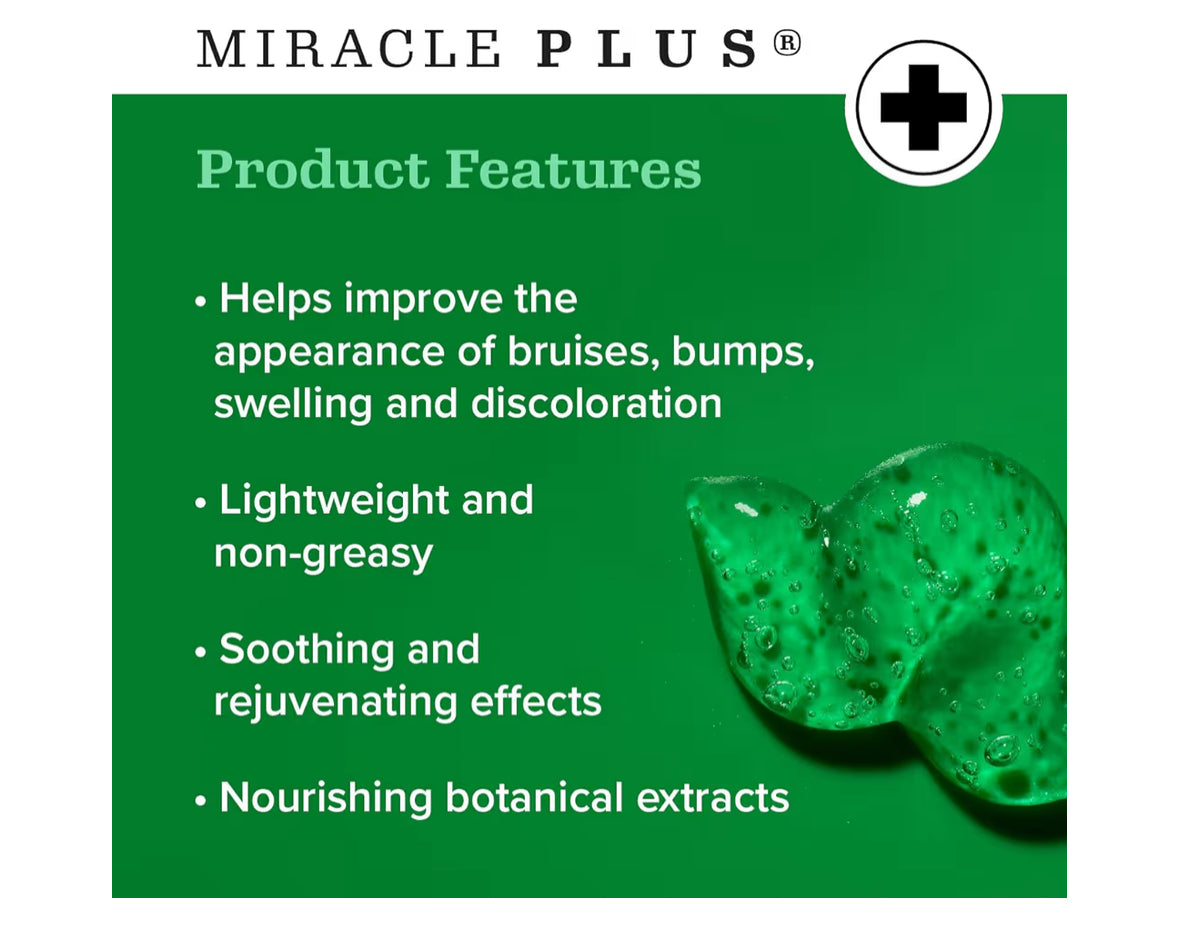 Miracle Plus Natural Arnica Bruise Body Gel | Arnica Montana Lotion For Thin Skin Bruising And Swelling After Surgery | Extra Strength Vitamin K Cream | Skin Care Ointment For Bruises
