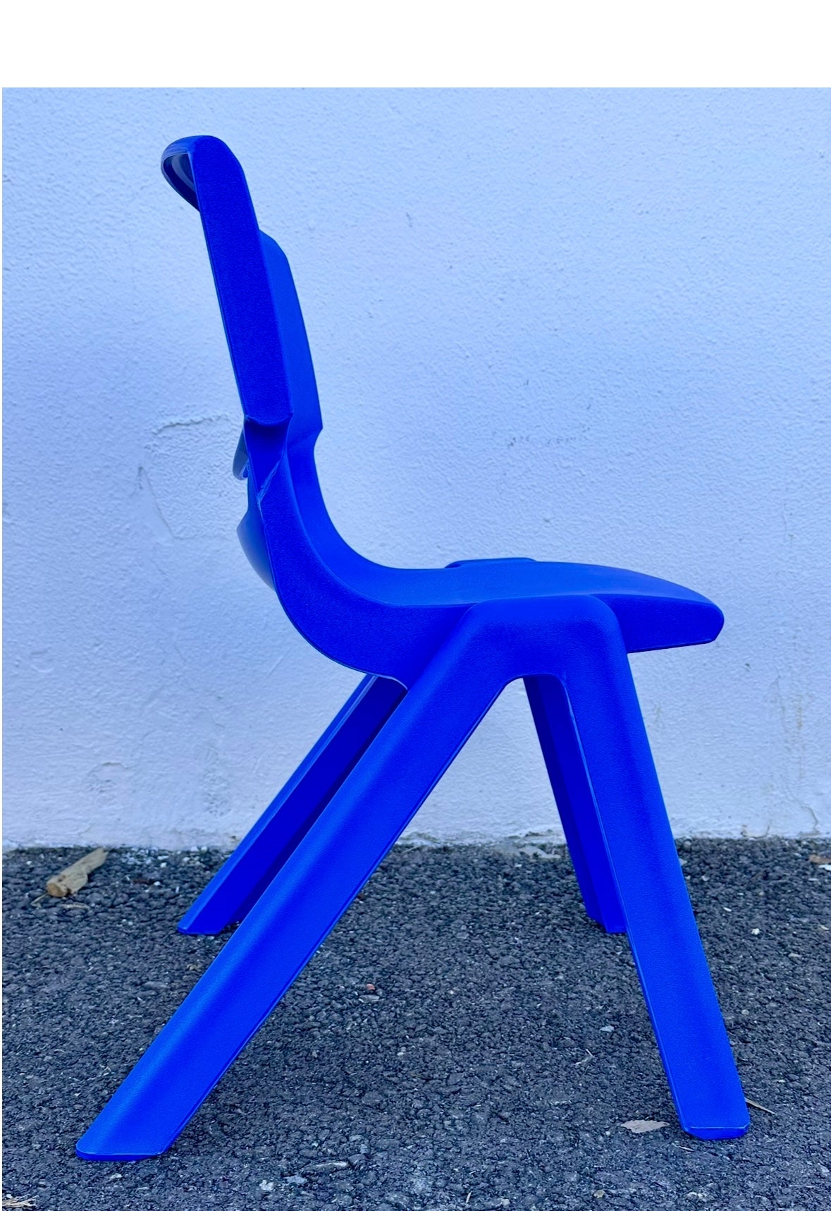 10 Chairs -  12in Plastic School Stack Chair, Classroom Furniture, Blue, 10-Piece (R723)