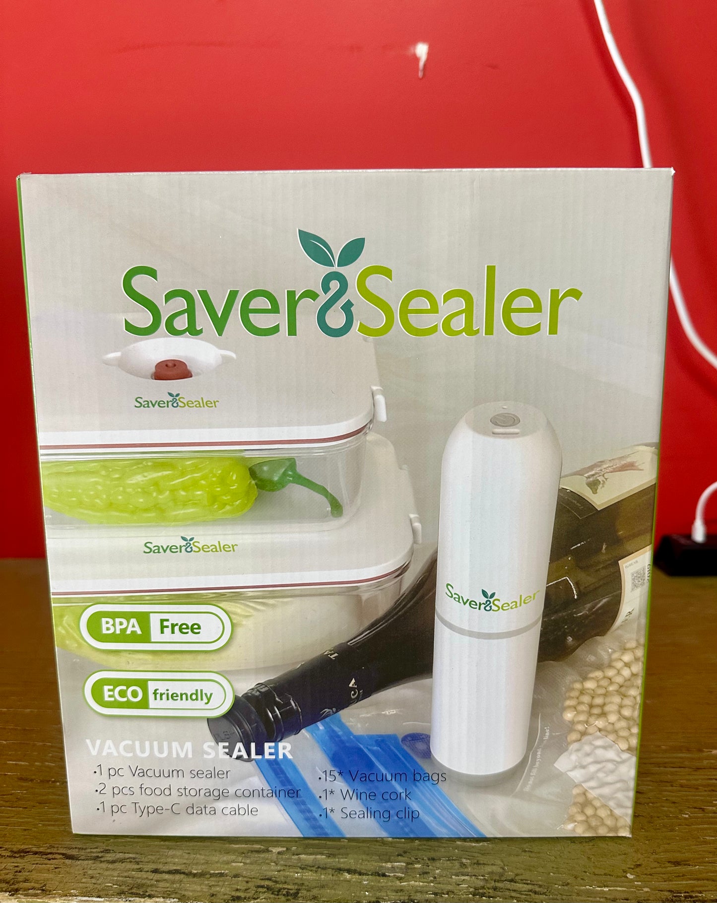 Saver & Sealer Handheld Vacuum Sealer Kit.