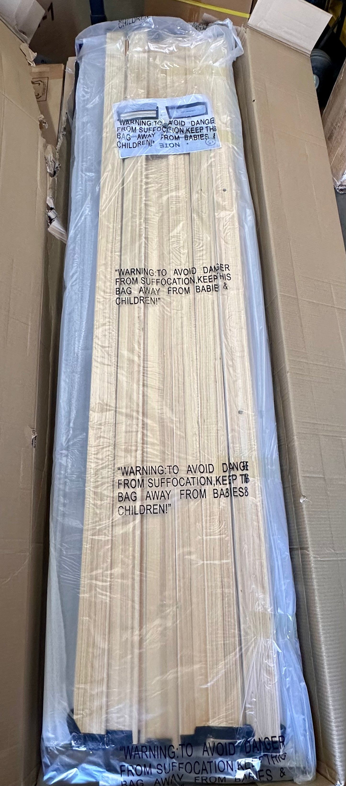 New - King Size Upholstered Bed Frame, Gray (B888)