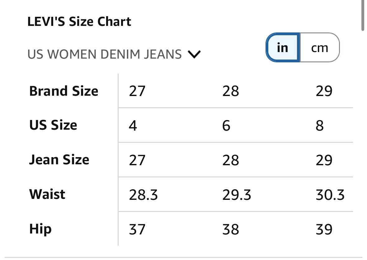 Levi's Women's 501 Original Fit Jeans (Size 28W x 30L)