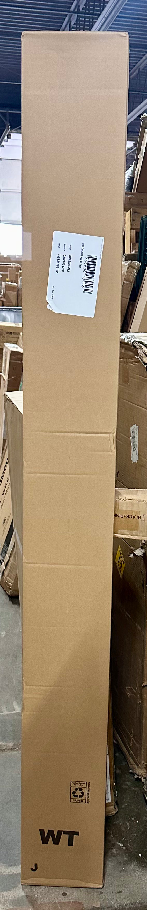 DEZ FURNISHINGS Cordless 2" Faux Wood Blind, 70" W x 72" H, White (L1073)