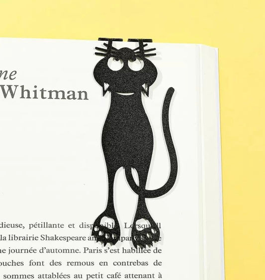 4PCS Cat Bookmarks Cute Black Cat Book Markers Cat Lover Gifts