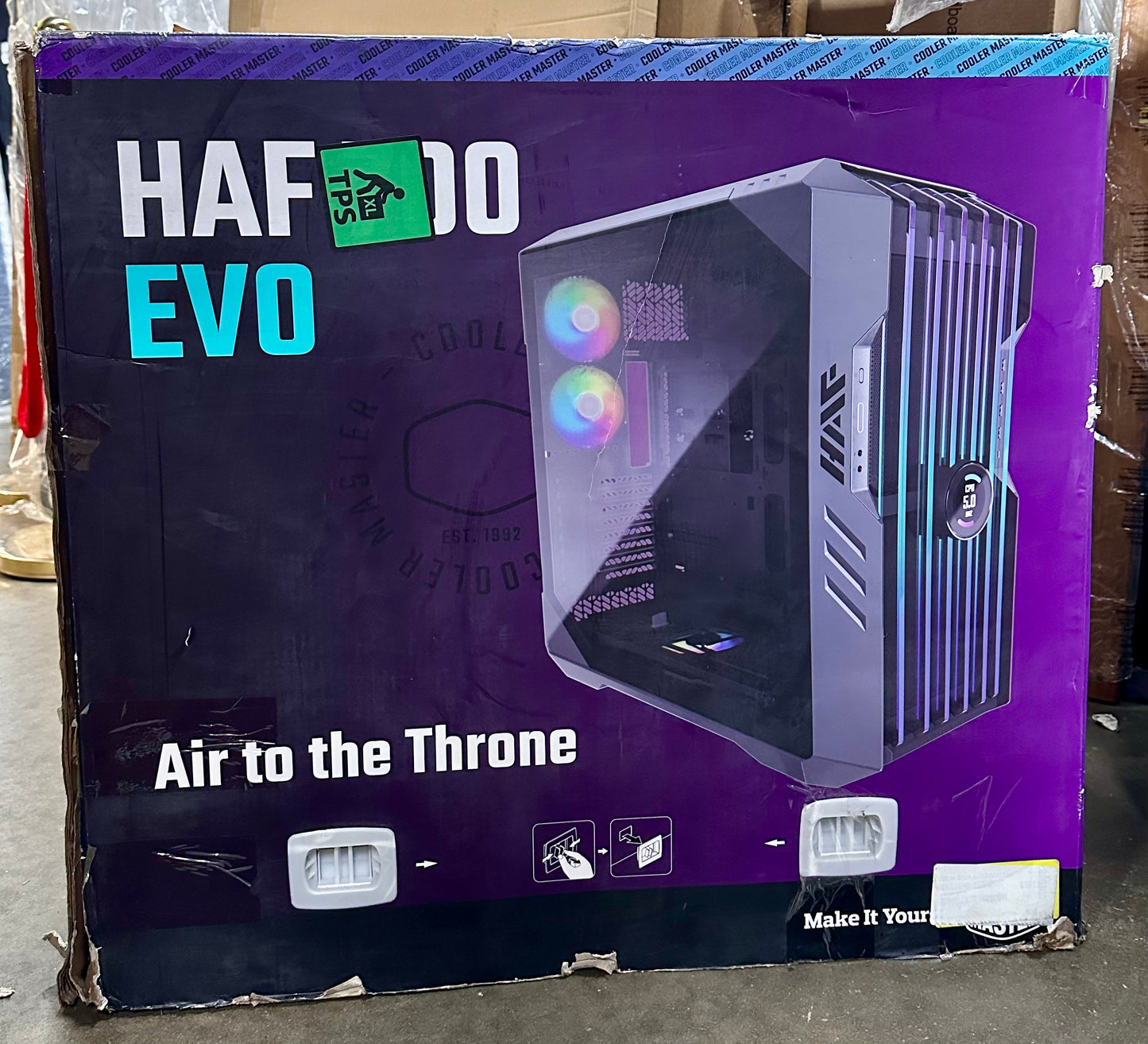 Cooler Master HAF 700 EVO E-ATX High Airflow PC Case, IRIS Customizable LCD .Breathable TG Front Panel, 200mm Sickleflow Fans, 1 x USB 3.2 gen 2 Type C, 4 x USB 3.2 gen 1 (3.0) (H700E-IGNN-S00) (R709)