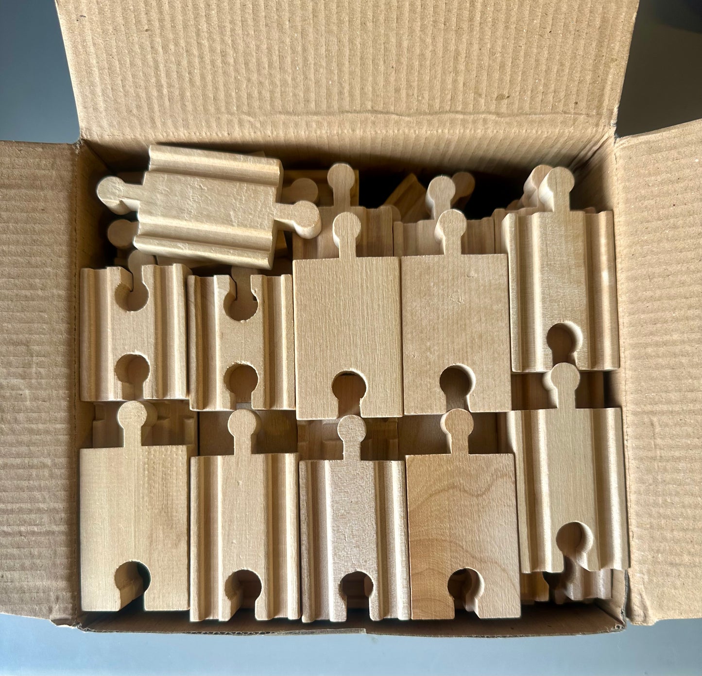 Tiny Conductors 52 Piece Wooden Train Track Set