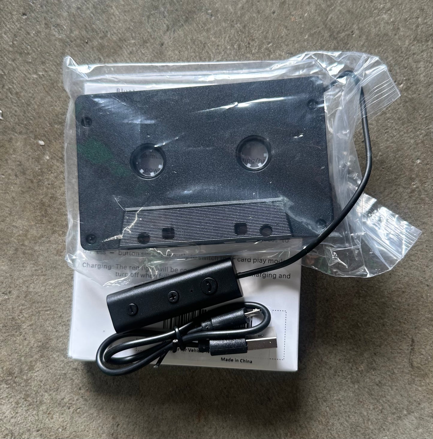 Bluetooth 5.1 Car Audio Stereo Cassette Vehicle Tape Converter Cassette Work While Charging Support TF Card