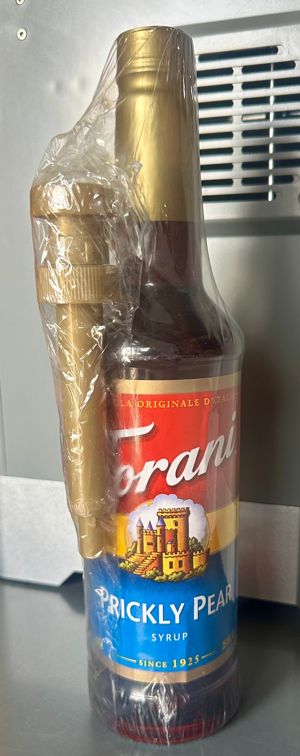 Torani Prickly Pear Syrup for Drinks, Flavoring for Iced Tea, Lemonade, Sodas, and Cocktails, Pump Included, 25.4 Oz