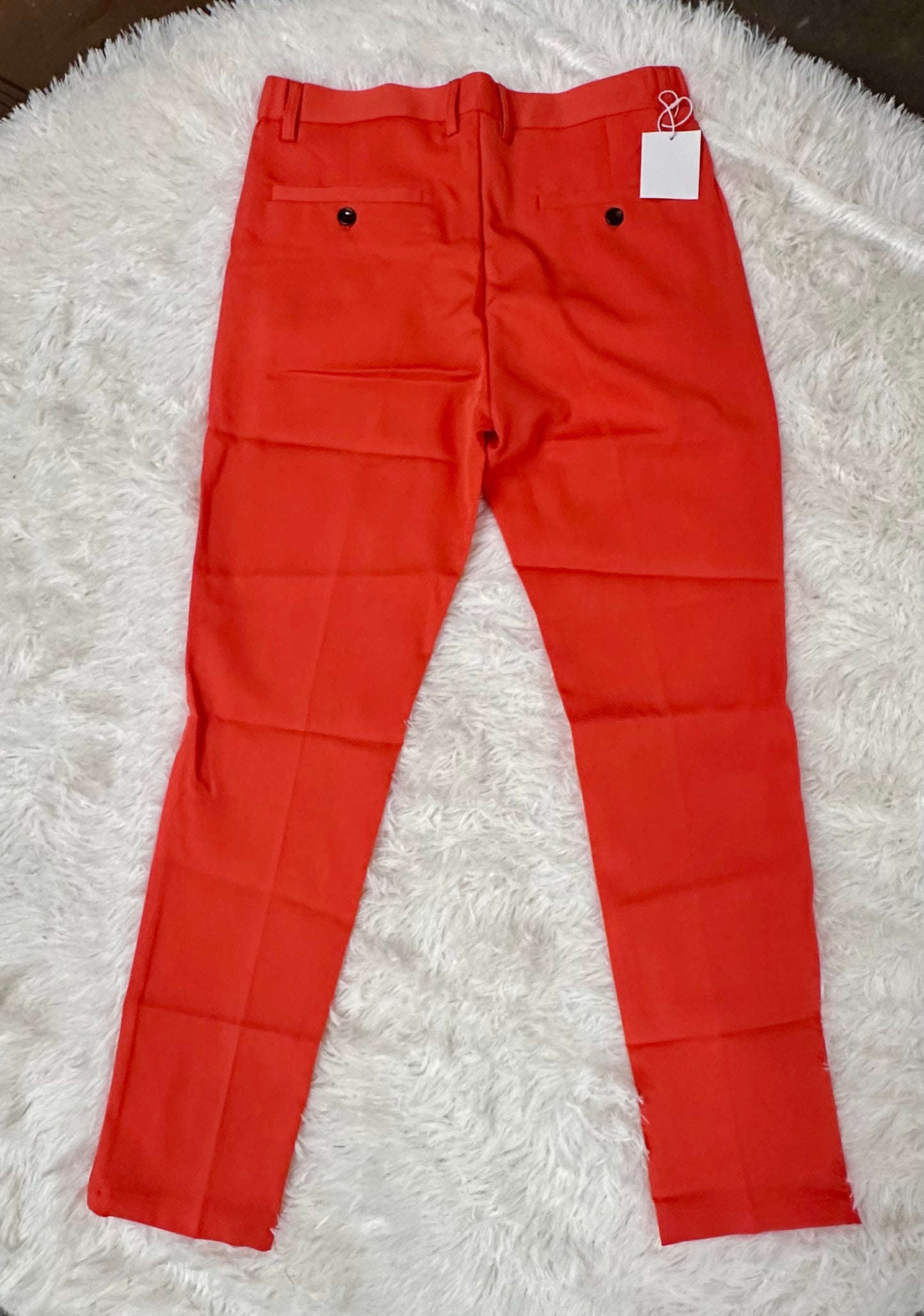 Keevoom Mens Stretch Skinny Flat-Front Fashion Style Comfy Solid Casual Slim Fit Business Dress Chinos Pants (Size 30)