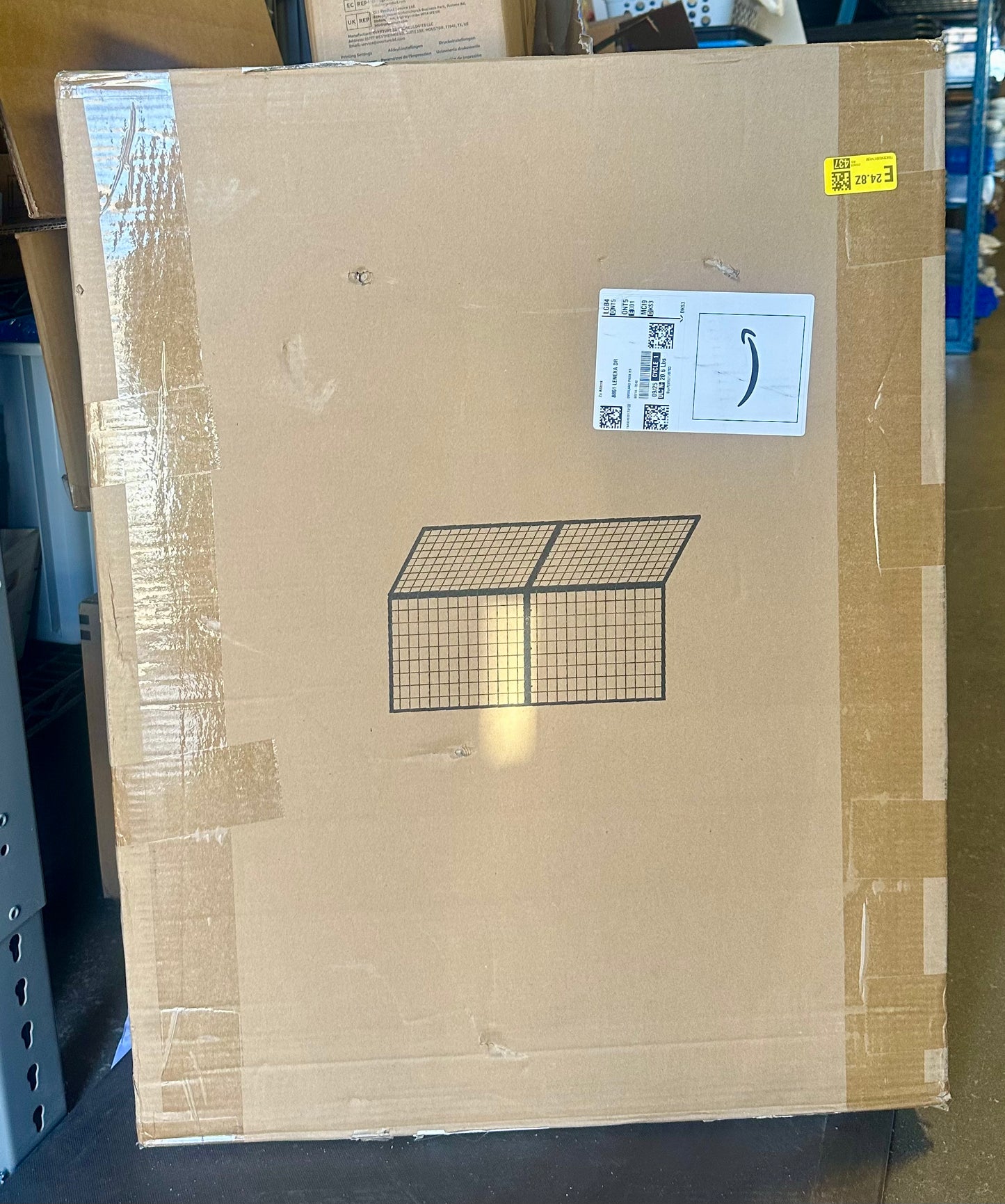 Foldable Gridwall Display Panel - 2x5 Ft Heavy Duty Z Unit Wire Grid Wall Panels for Retail Store, Trade Show, Pop Up Shop, Versatile Merchandiser Display (2-Pack Folding Screen)