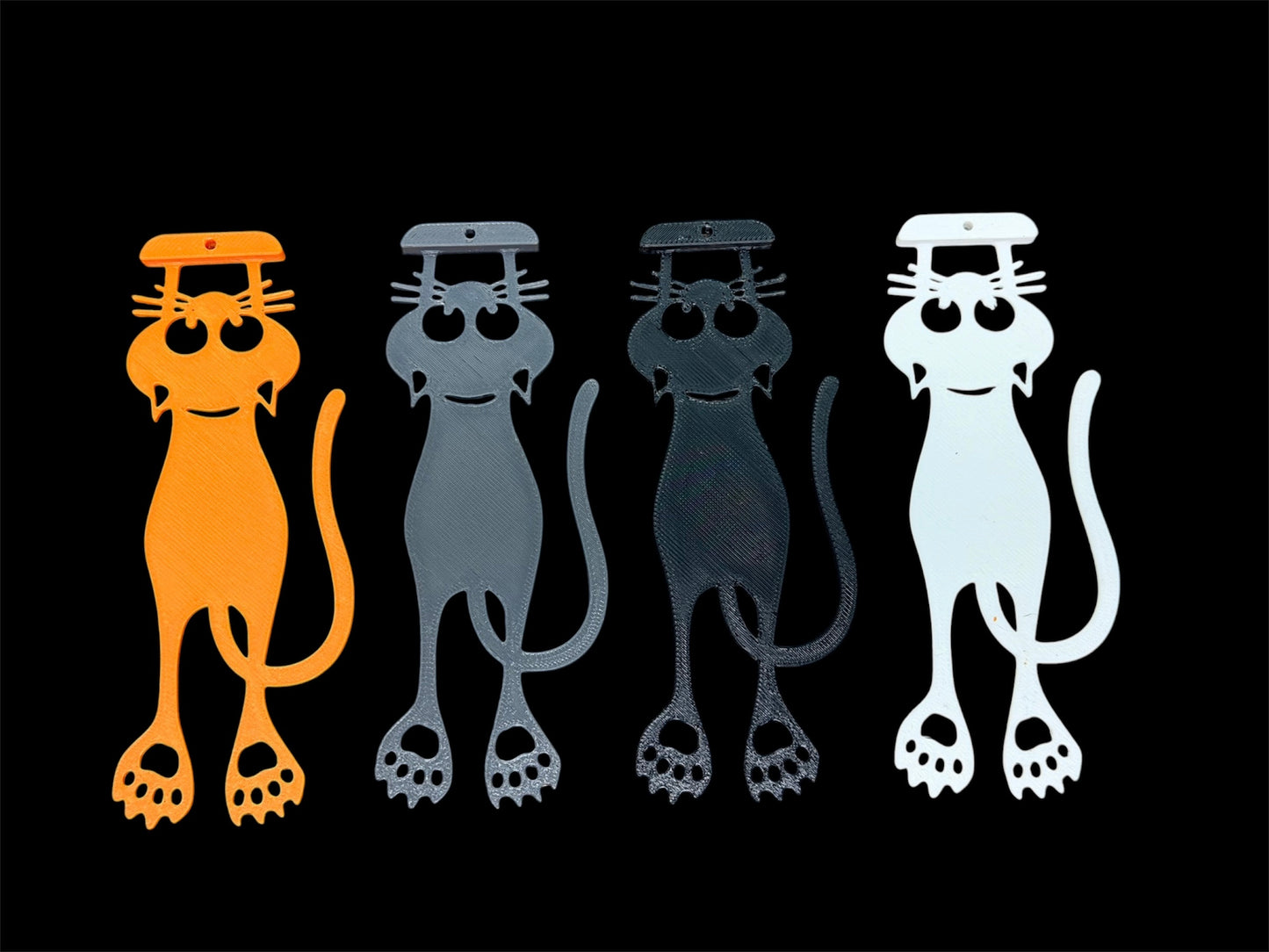 4PCS Cat Bookmarks Cute Black Cat Book Markers Cat Lover Gifts