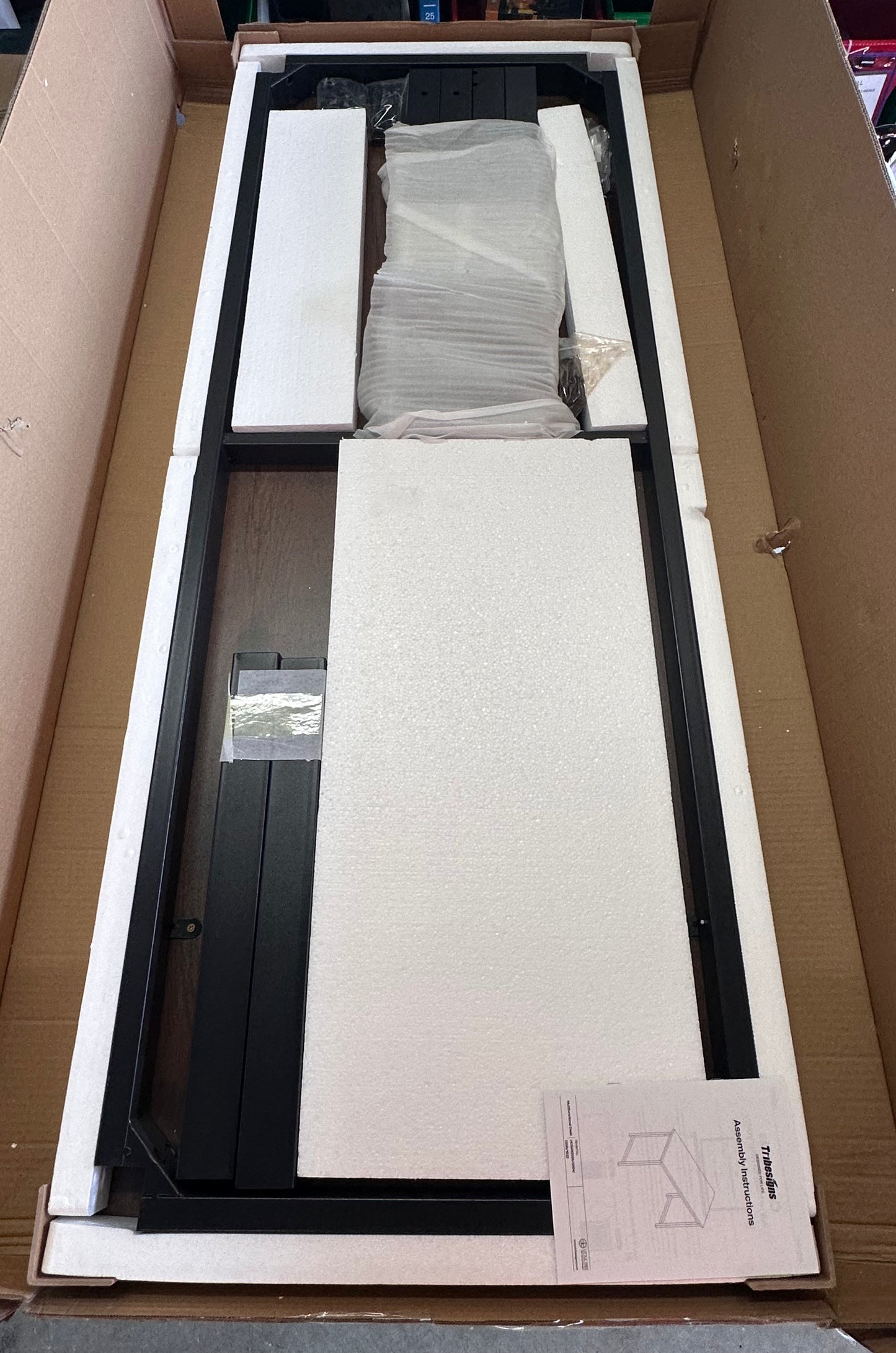 Tribesigns Computer Desk, 63 inch Large Office Desk, Computer Table, Study or Writing Desk, Workstation for Home Office, Rustic Brown (O459)