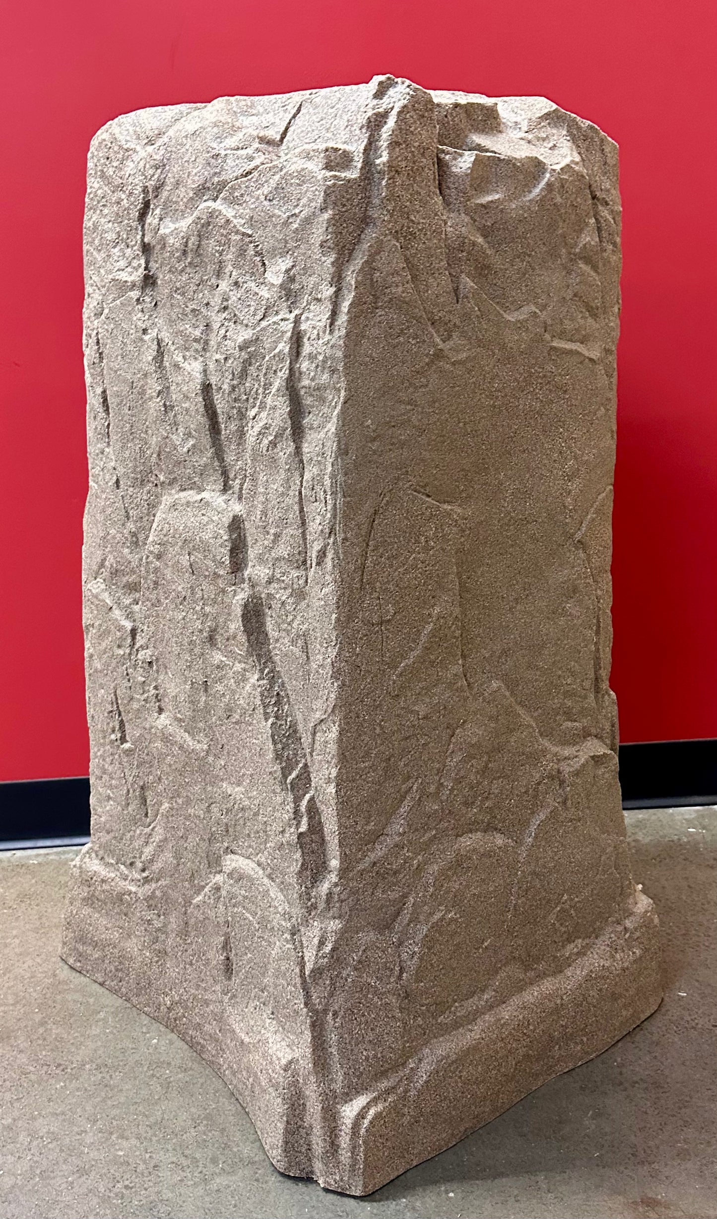 Natural Sandstone Appearance Utility Cover – Lightweight – Easy to Install Tall Monolith Landscape Rock (R594)
