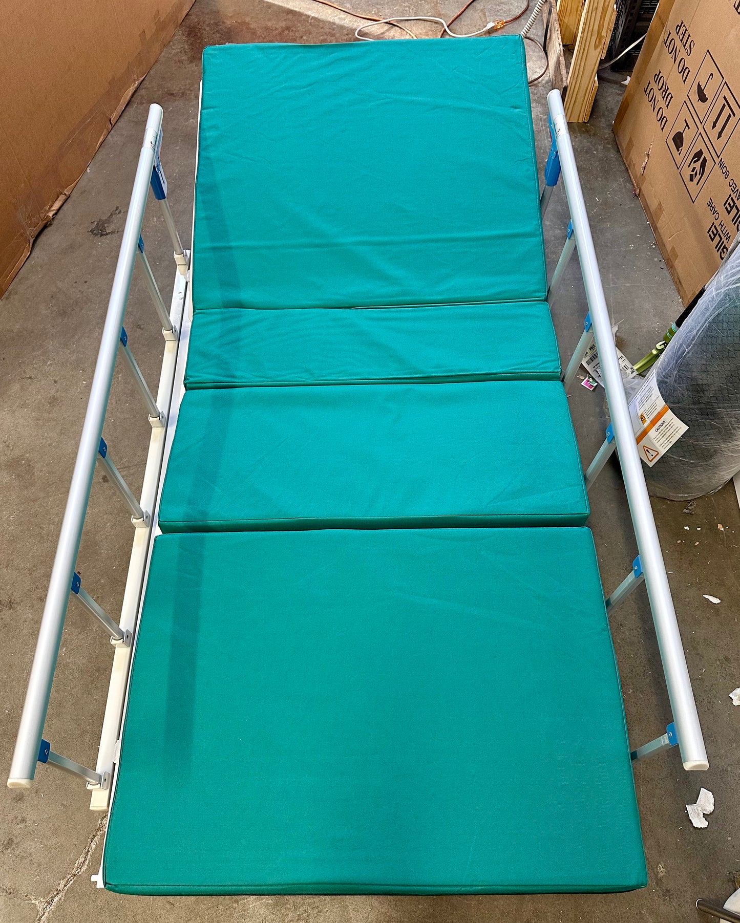 Premium 3 Function Electric Hospital Bed with Mattress & IV Pole. (B1138)